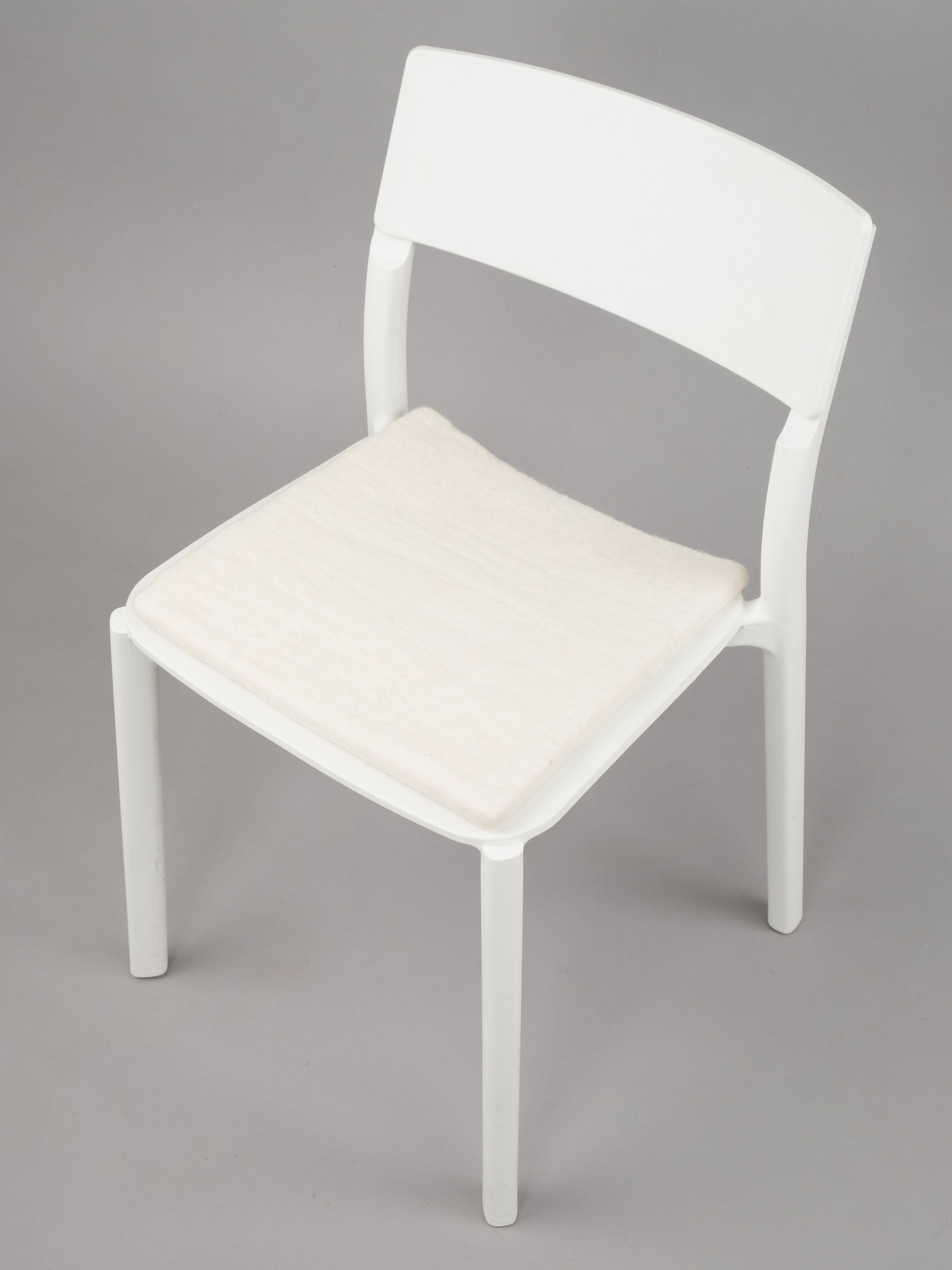 myfelt Stuhlkissen Filz Sitzauflage quadratisch - 36 x 36 cm, 100% reiner Schurwolle, quadratisch, schmutzabweisend Linéa