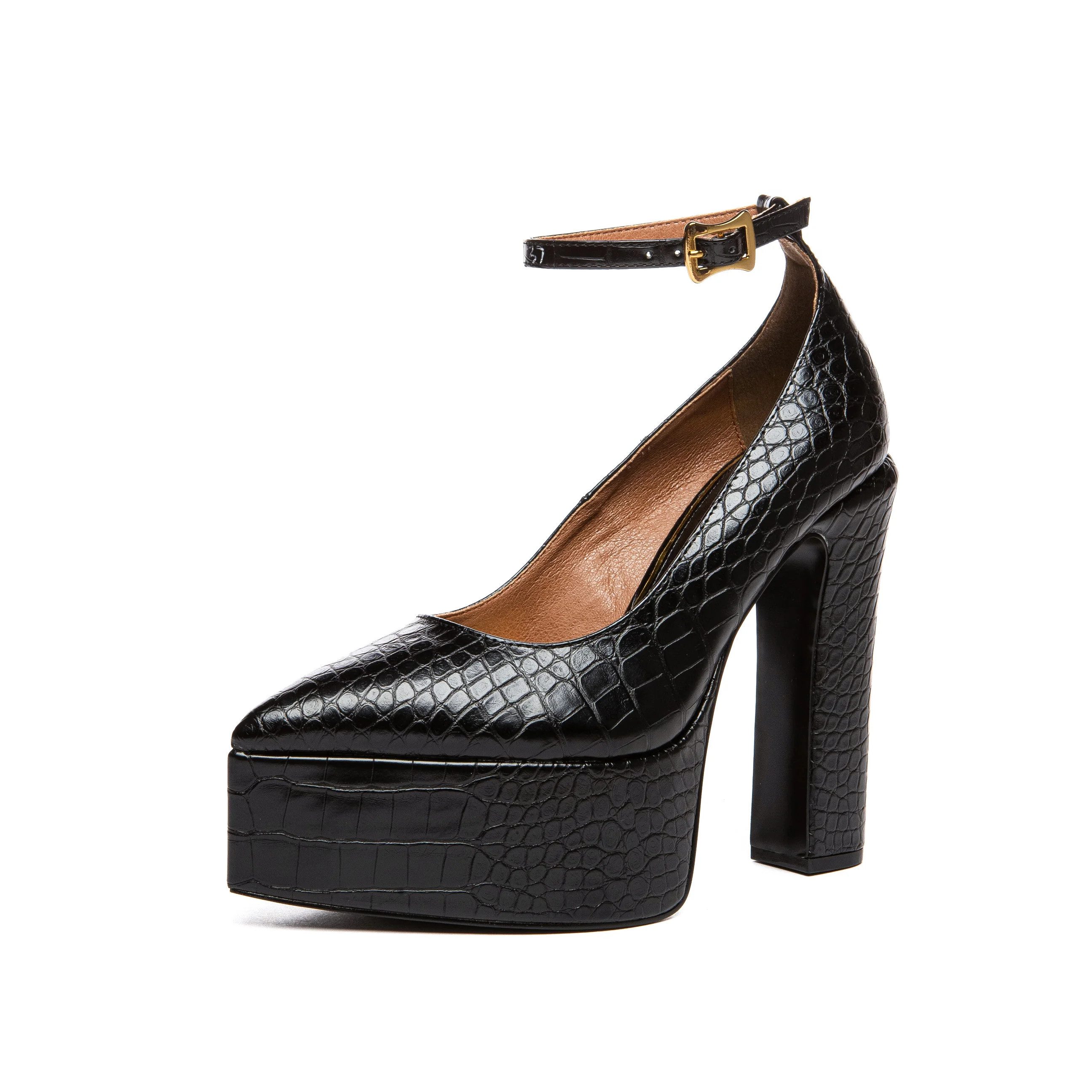 Giaro STYLET Plateaupumps 14 cm Absatzhöhe, 4 cm Plateau, veganes Leder günstig online kaufen