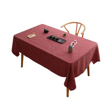 CoolBlauza Tischdecke Tischtuch aus Baumwolle, rechteckige Tischtücher (1-tlg, Kleiner frischer Couchtisch-Läufer), Einfarbige Bankett-Tischdecke