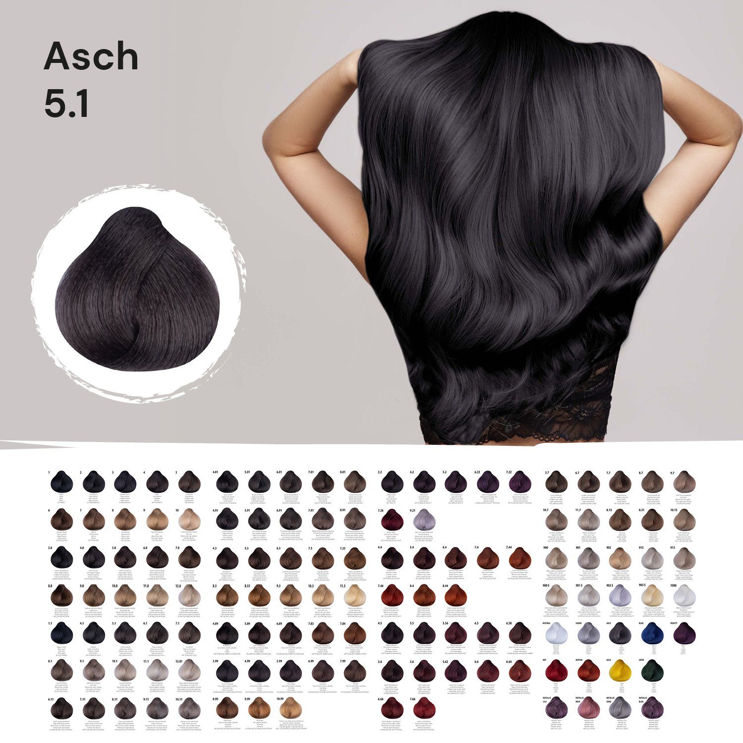 Femmas Premium Haarfarbe Femmas Hair Color, 1-tlg., Profi-Qualität