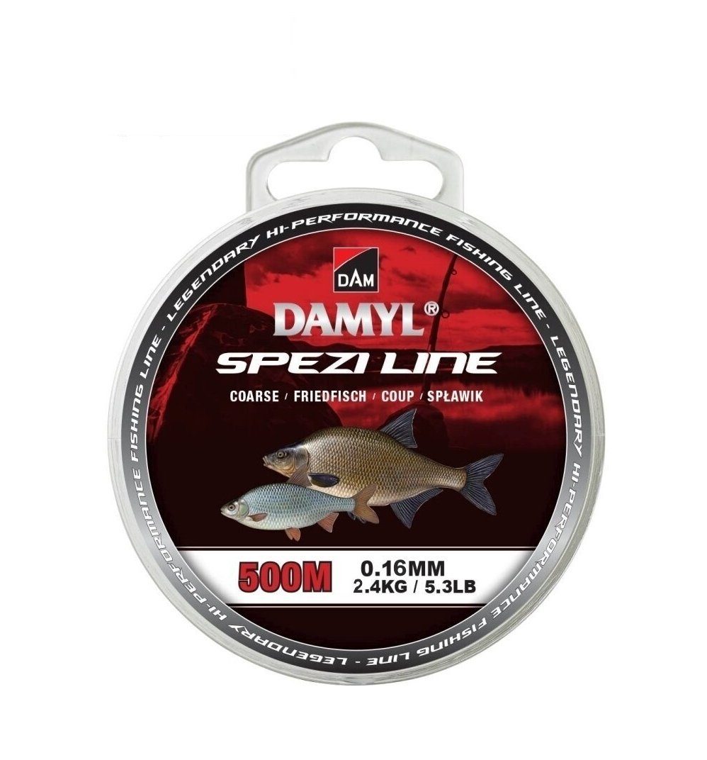 DAM Fishing Angelschnur Monofile Angelschnur Friedfisch Damyl Spezi Line 500m 0,12mm - 0,18mm. Reduzierter Preis € 5,90. Unverbindliche Preisempfehlung € 6,90