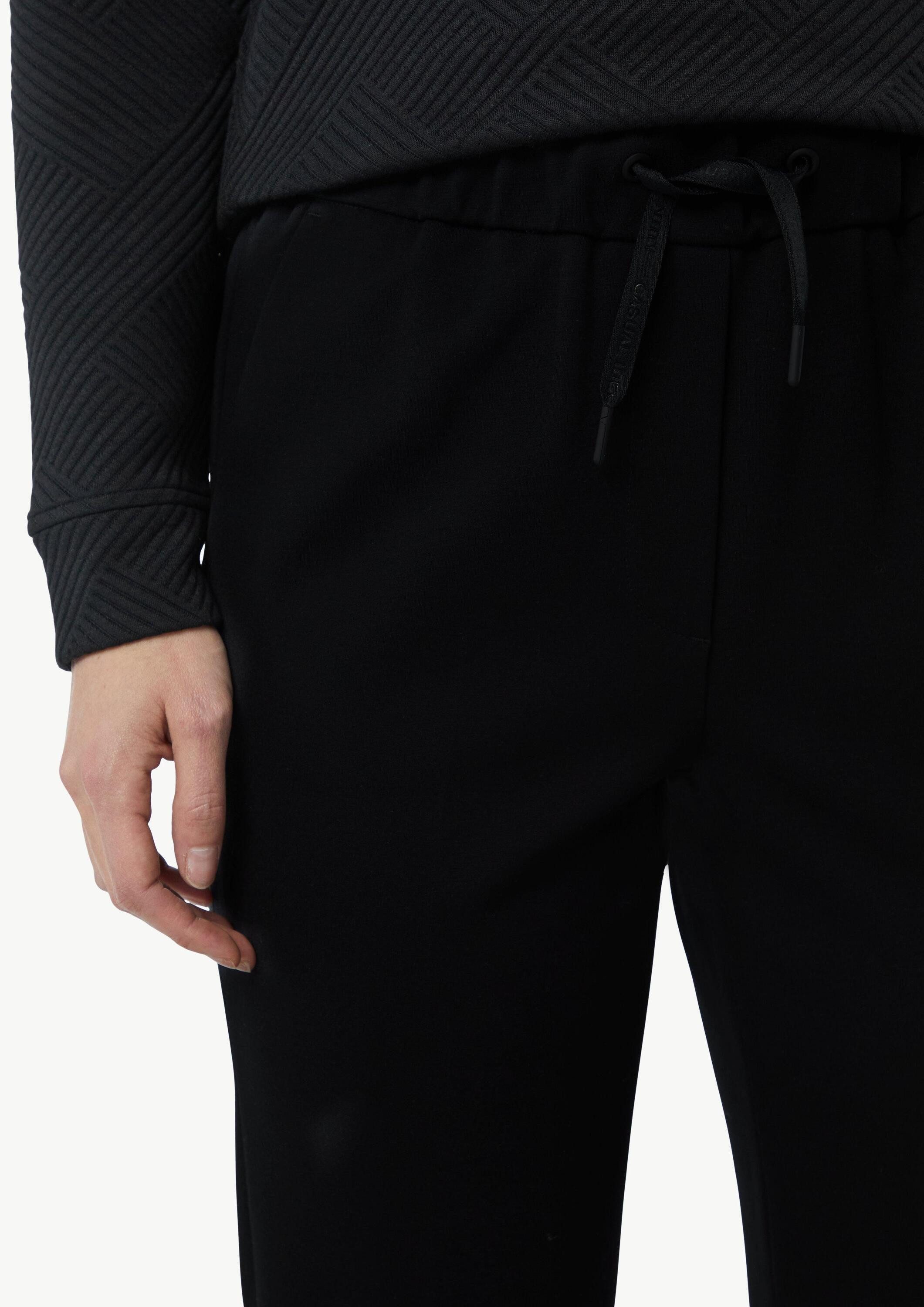 comma Chinos Hose Jersey-Jogpants im Slim Fit mit Bügelfalte