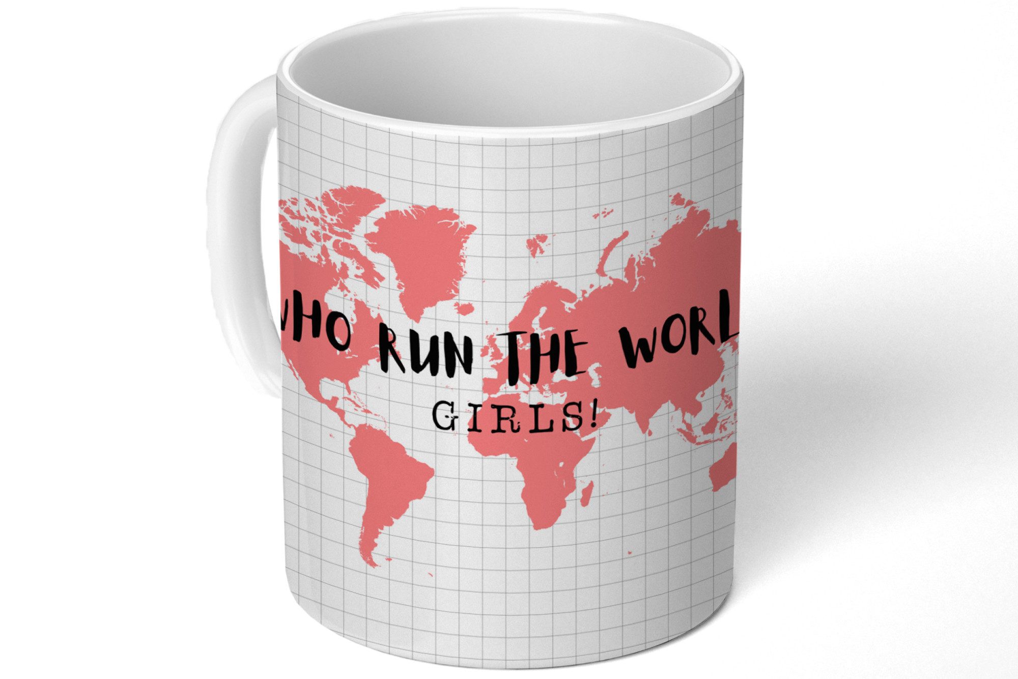 MuchoWow Tasse Karte - Welt - Beyoncé, 1-tlg., Keramik, Kaffeetassen, Teetasse, Becher, Kaffeebecher, Geschenk