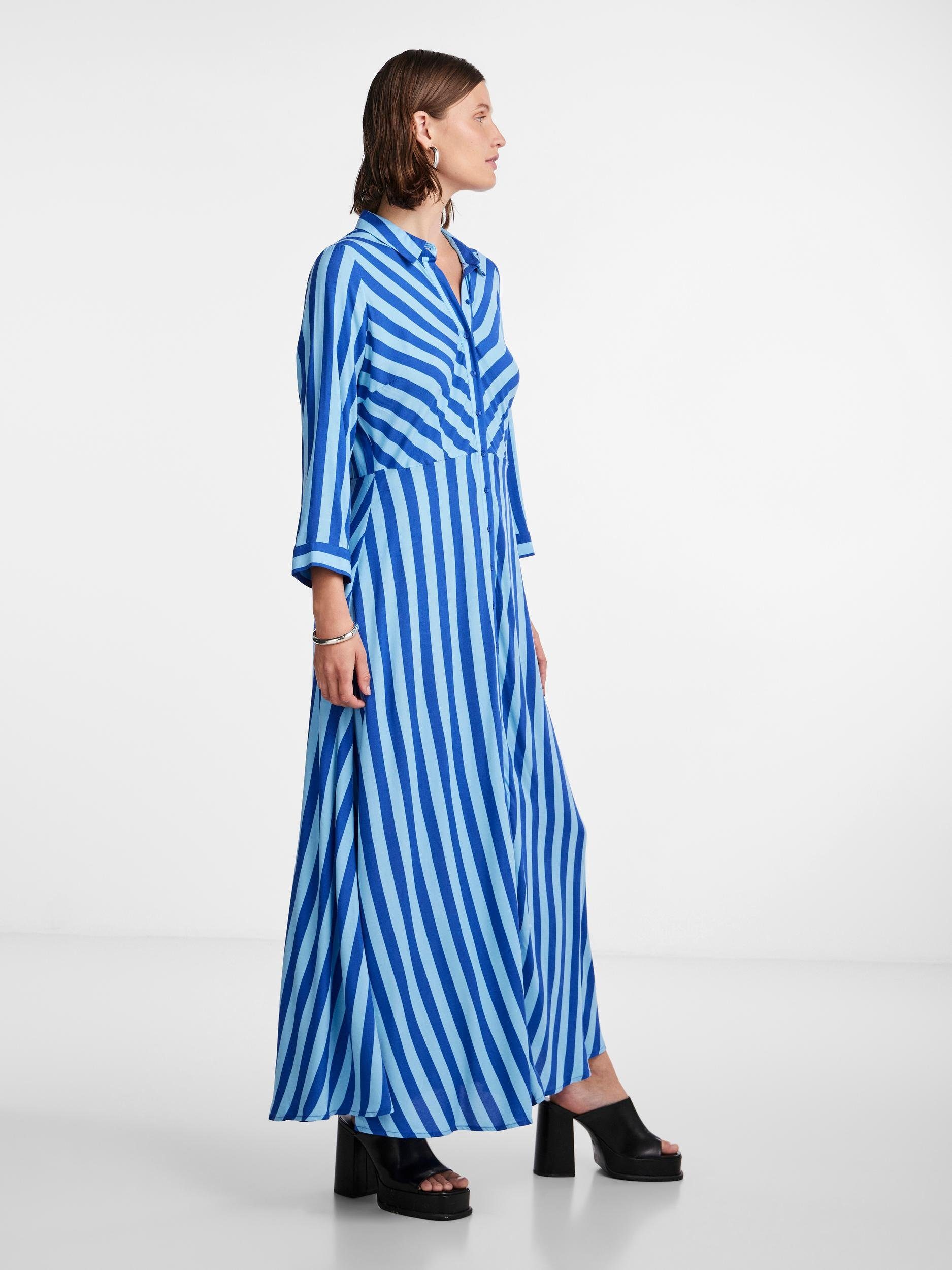 The Hemdblusenkleid 3/4 SHIRT Web Surf Stripes LONG mit DRESS Y.A.S YASSAVANNA Ärmel