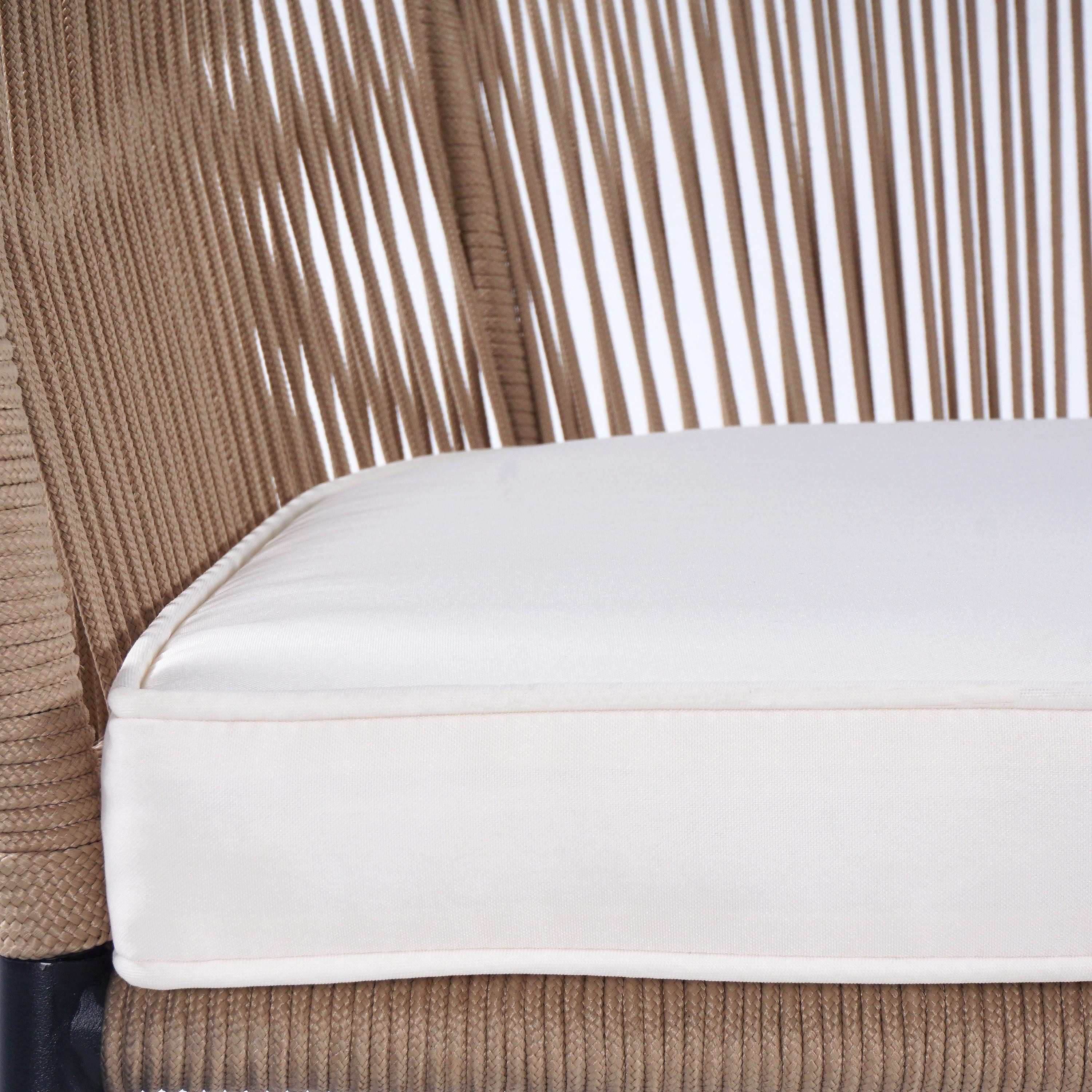 ESTEXO Gartenstuhl Lounge Stuhl 2er Set Gartensessel Rope Loungesessel Outdoor Beige