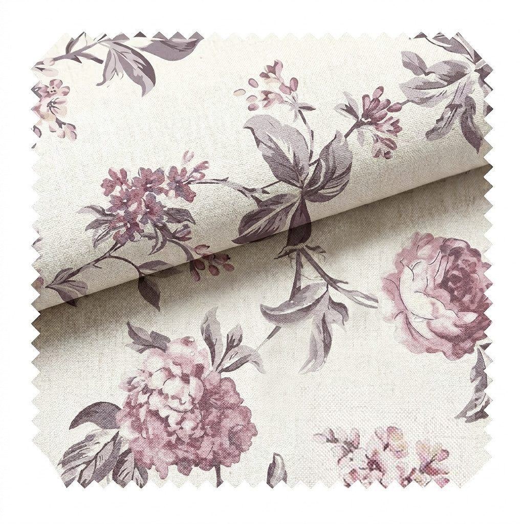 novely® Stoff HANAU ROSEN - Möbelstoff mit Rosen-Print, Robust, Pflegeleicht, Waschbar, Meterware, 1lfm