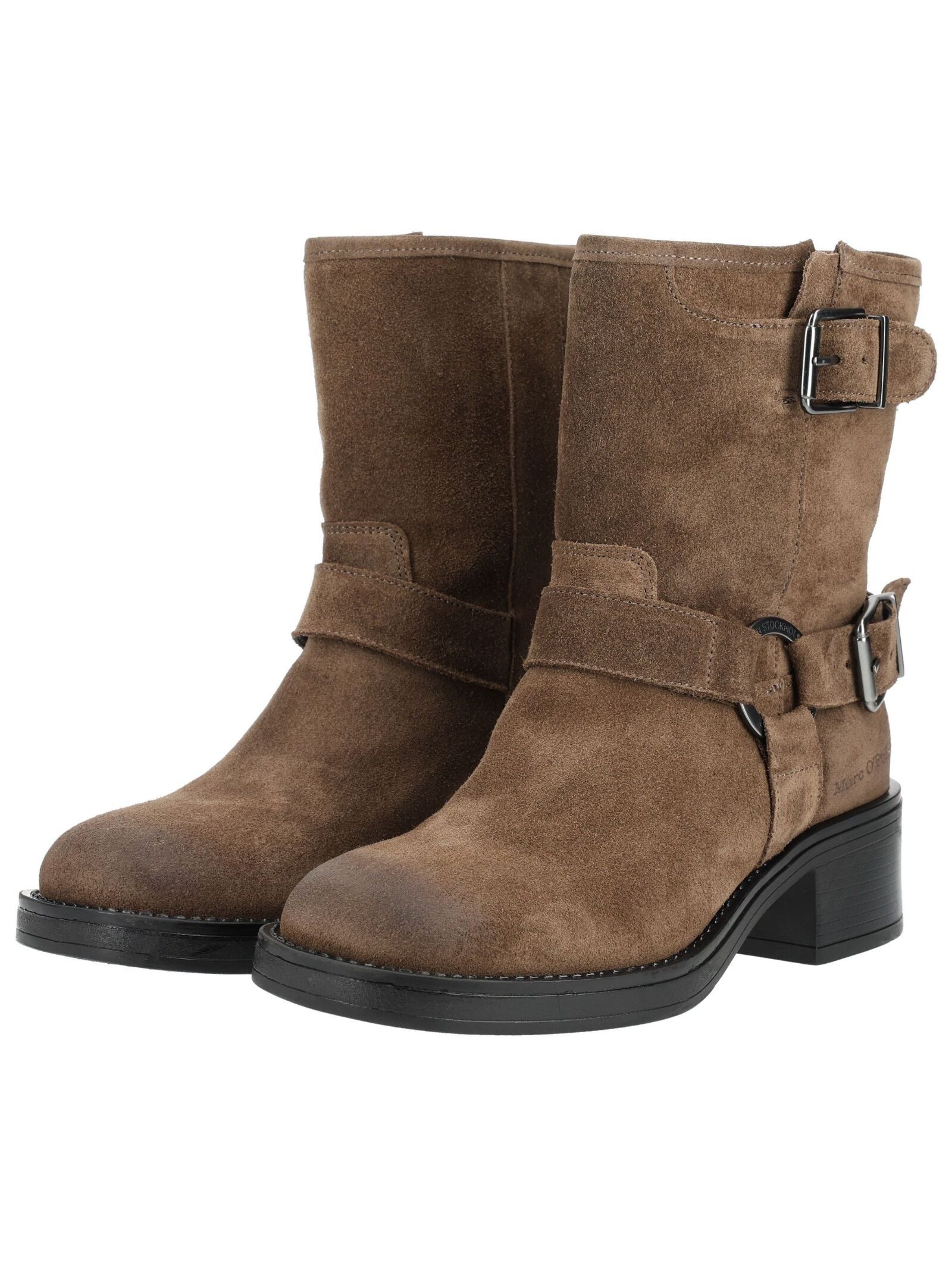 Marc O'Polo Marc O'Polo Stiefelette Veloursleder Bikerboots – Bild 4 von 5
