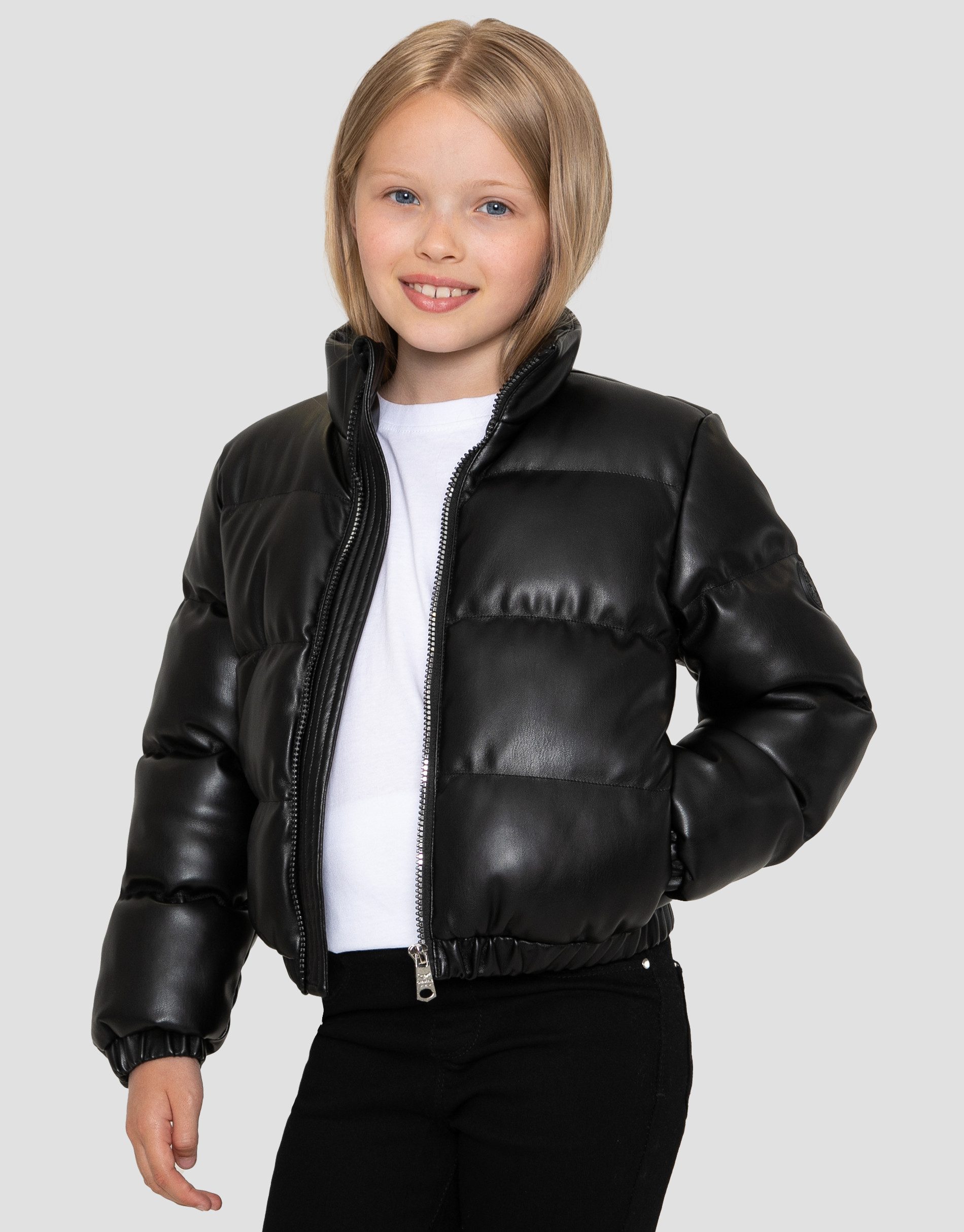 Threadgirls Lederimitatjacke Puffer Katy (1-St) in wärmender Qualität