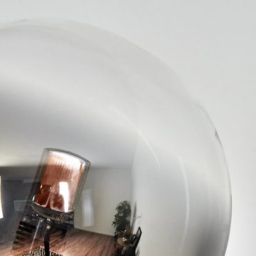 hofstein Stehlampe dimmbare Stehlampe aus Metall/Glas in Schwarz/Rauchfarben/Klar, ohne Leuchtmittel, Standleuchte Glaskugeln Ø12cm, dimmbar, 5xG9, ohne Leuchtmittel