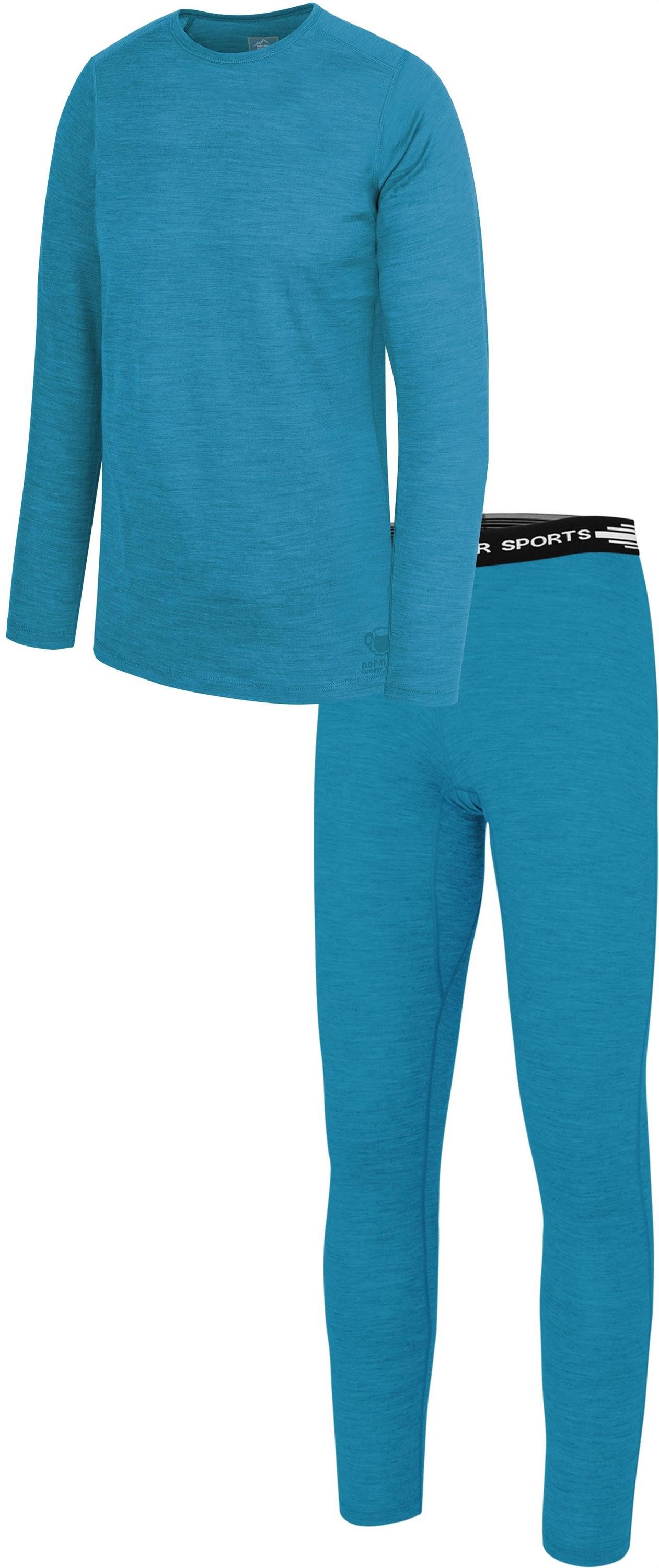 normani Thermohose Kinder Merino Thermo Unterwäsche Ski-Funktionsunterwäsche für Junge und Mädchen – 100 % Merinowolle