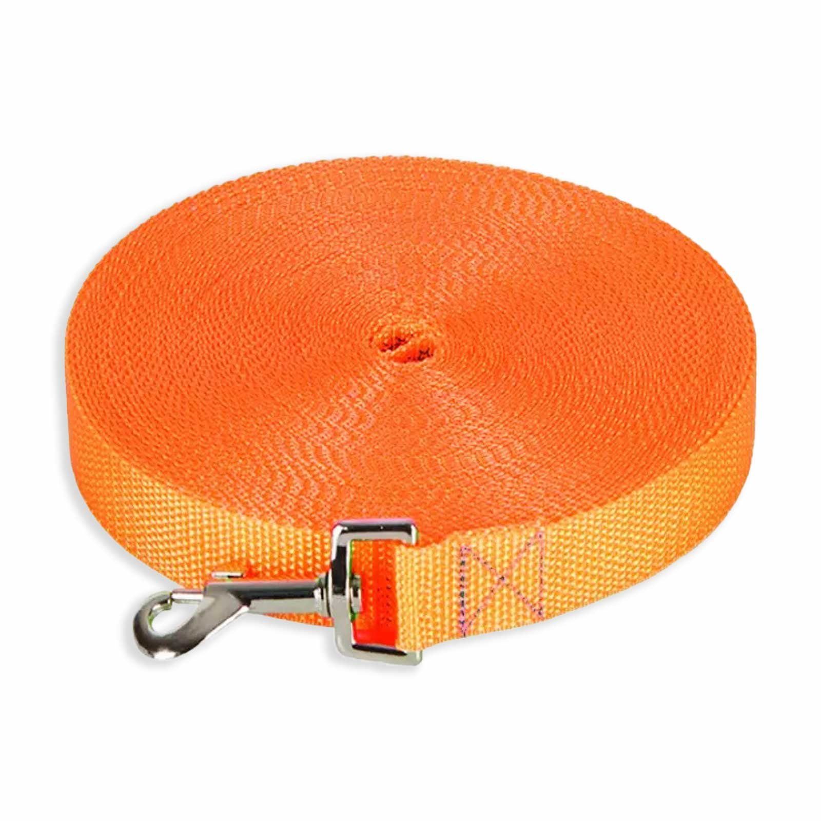 Monkimau Hundeleine Schleppleine für Hunde - Laufleine 5 bis 50m, Nylon (Packung)