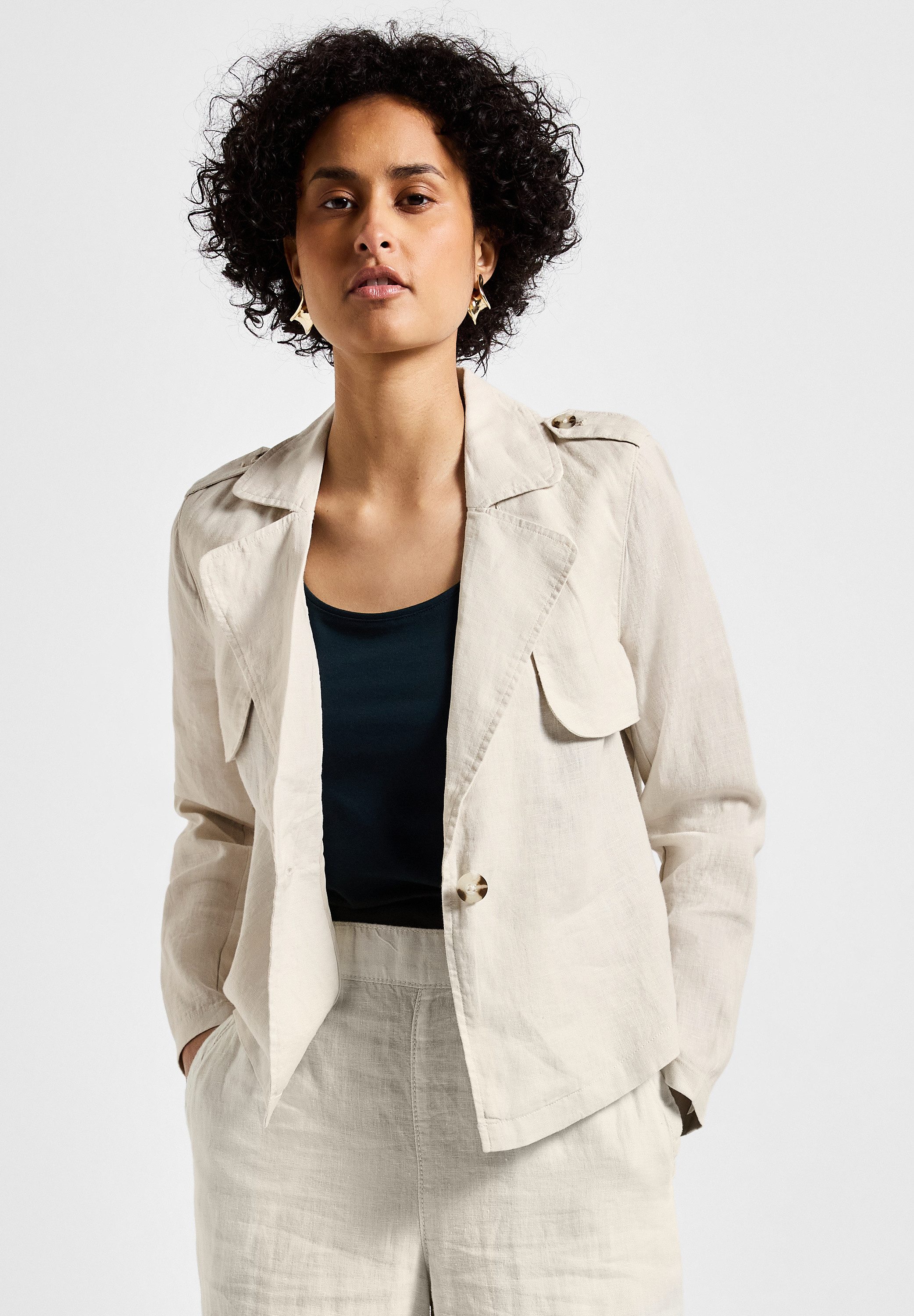 STREET ONE Kurzjacke mit Reverskragen günstig online kaufen