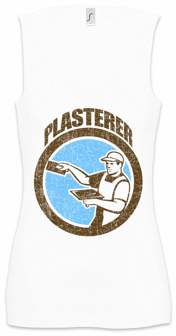 Tanktop Plasterer Ärmelloses Damen T-Shirt Stuckateur Maler Painter Artist