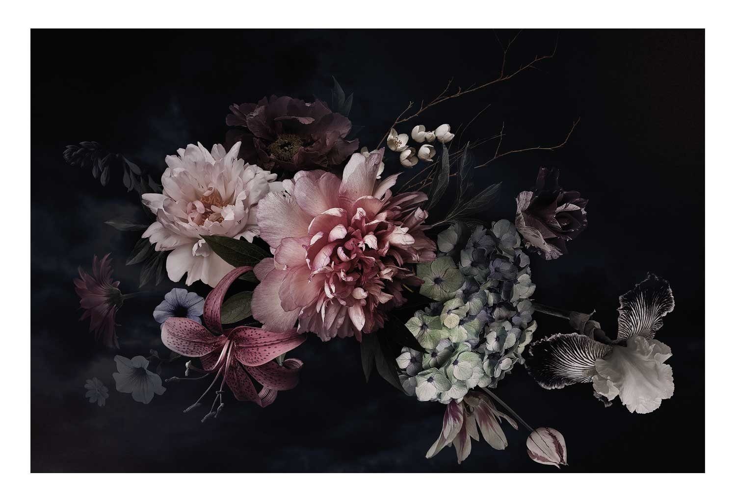 Bönninghoff Leinwandbild CLOUDINE, Mehrfarbig, B 118 cm x H 78 cm, Blumen