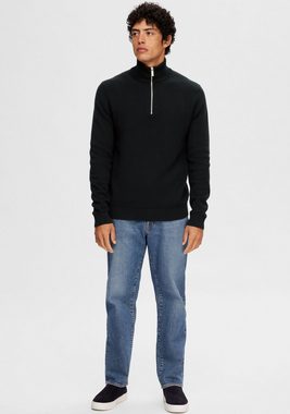 SELECTED HOMME Troyer SLHDANE LS KNIT STRUCTURE HALF ZIP NOOS