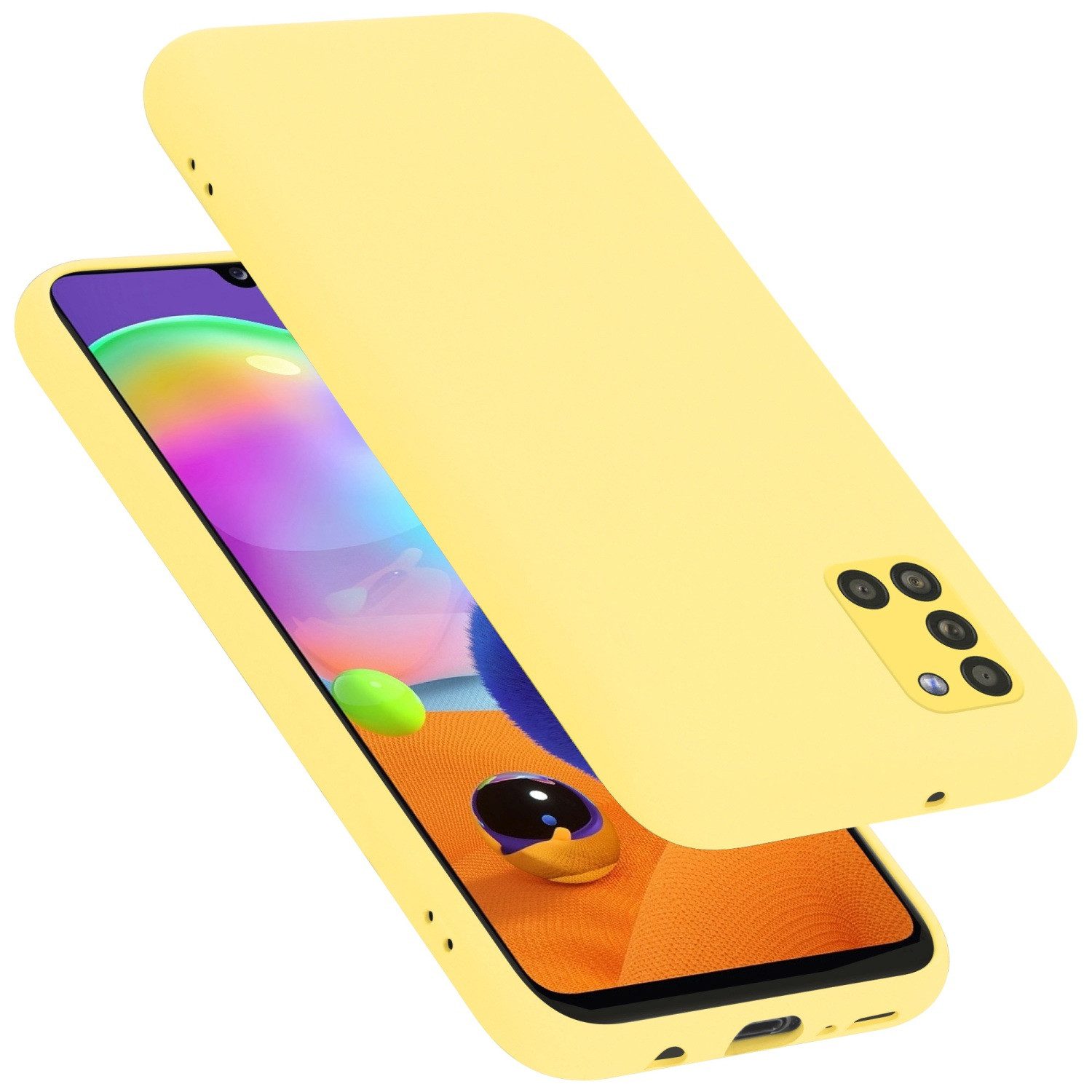 Cadorabo Handyhülle für Samsung Galaxy A31 Hülle Samsung Galaxy A31, Flexible Hülle TPU Silikon Schutzhülle Back Cover Case