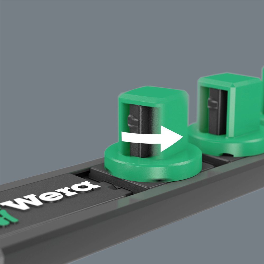 1 Nuss-Magnetleiste 9601 3/8" Wera Wera St. 05136421001 Werkzeughalter Twist-to-lock