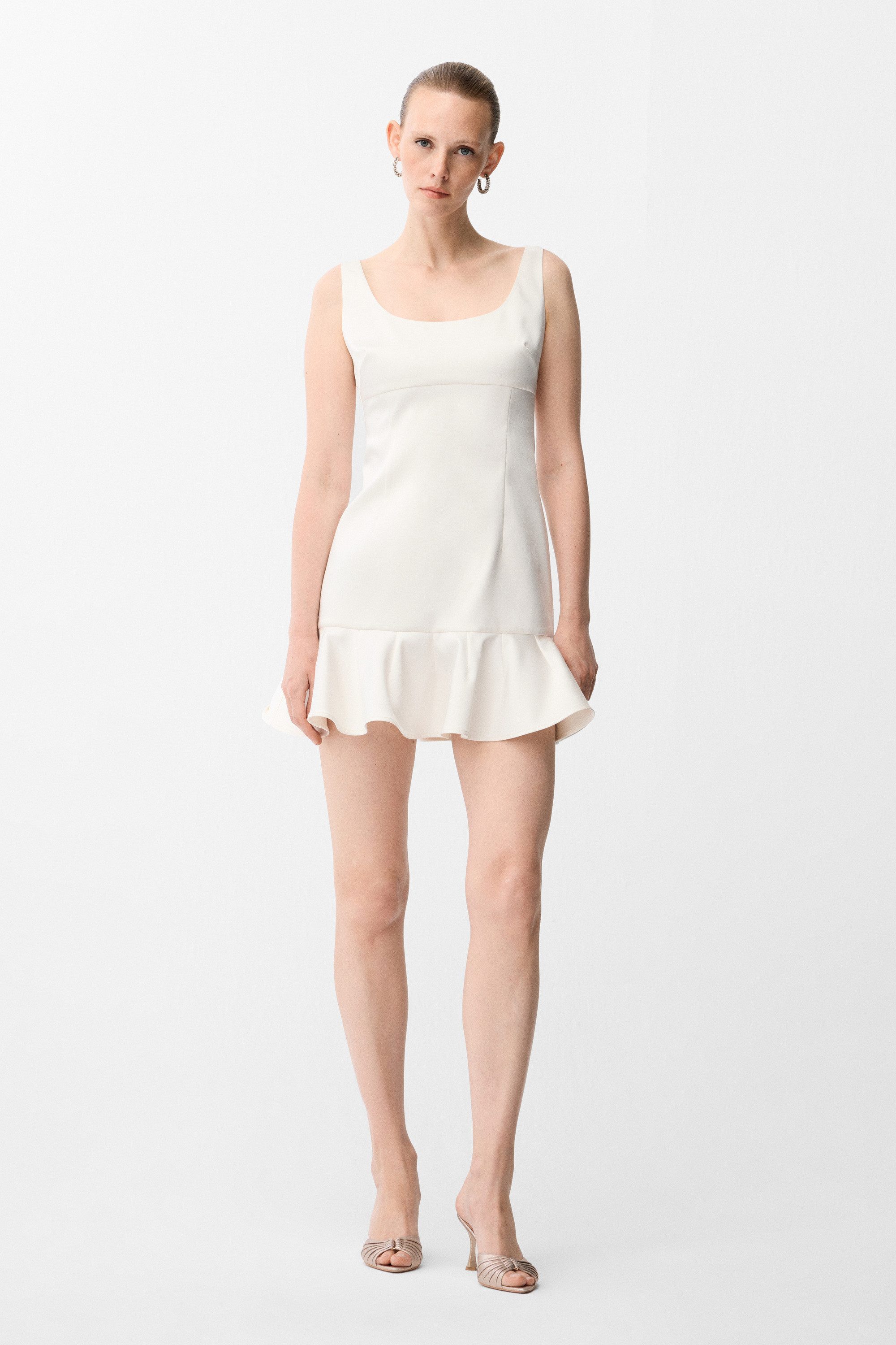 adL Cocktailkleid Mini-Kleid mit Volants