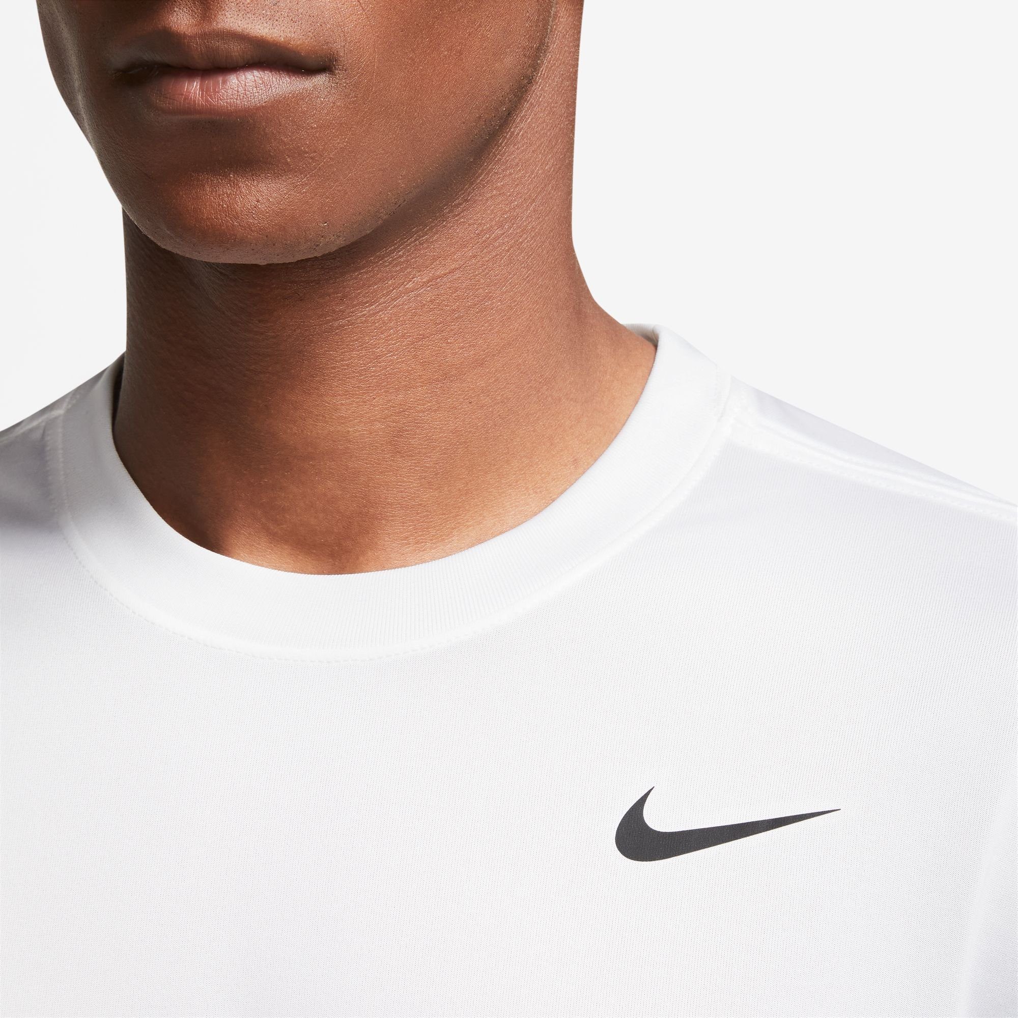 Nike T-SHIRT DRI-FIT Trainingsshirt WHITE/BLACK FITNESS LEGEND MEN'S