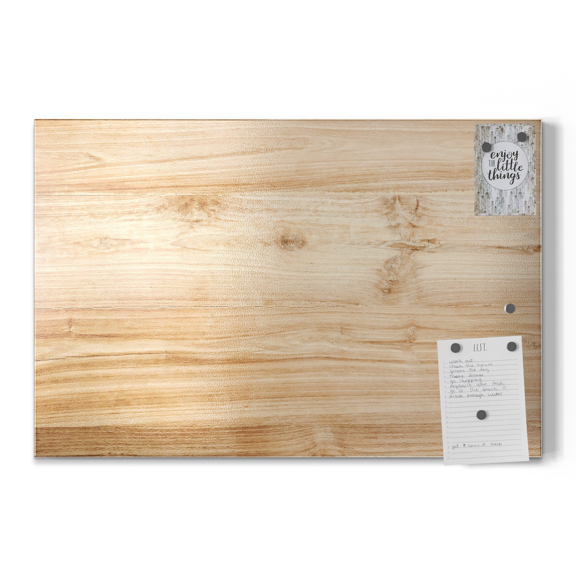 DEQORI Magnettafel 'Holzstruktur detailliert', Metall Whiteboard günstig online kaufen