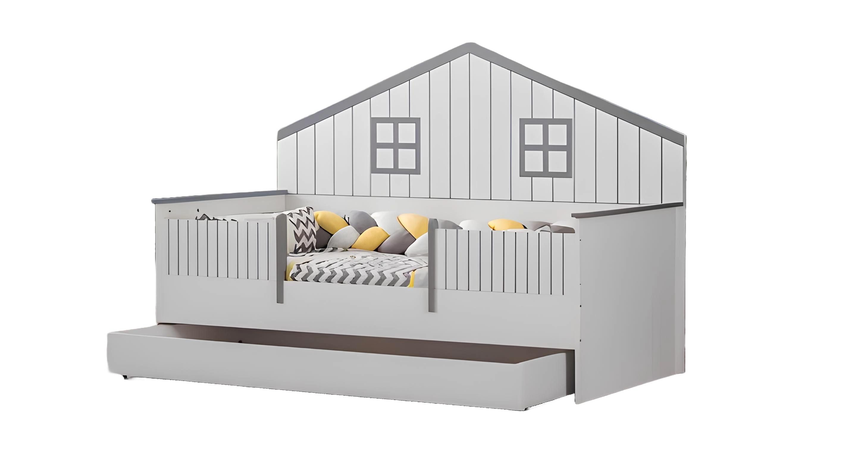 Xlmoebel Kinderbett Erweiterbares Kinderbett aus Holz mit elegantem Design (Kinderbett, 1-tlg., Kinderbett), Hergestellt in Europa
