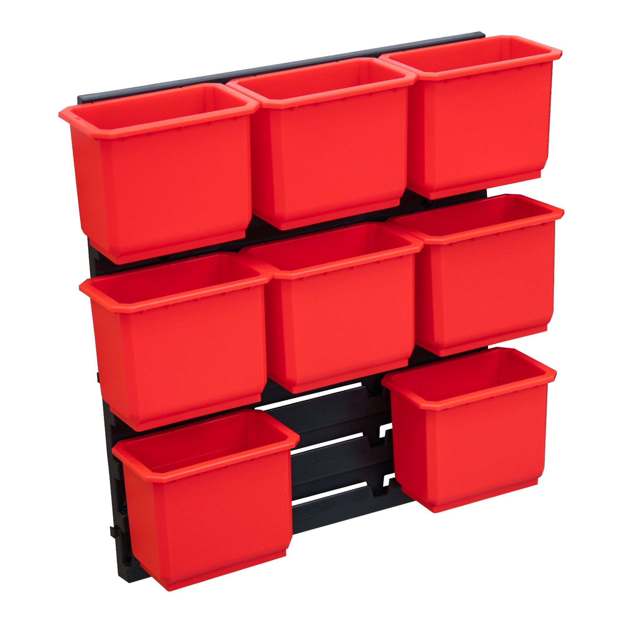 Werkzeugkoffer Container Set Nr. 2 Werkstattwand 39 x 35 cm mit 8 Behältern