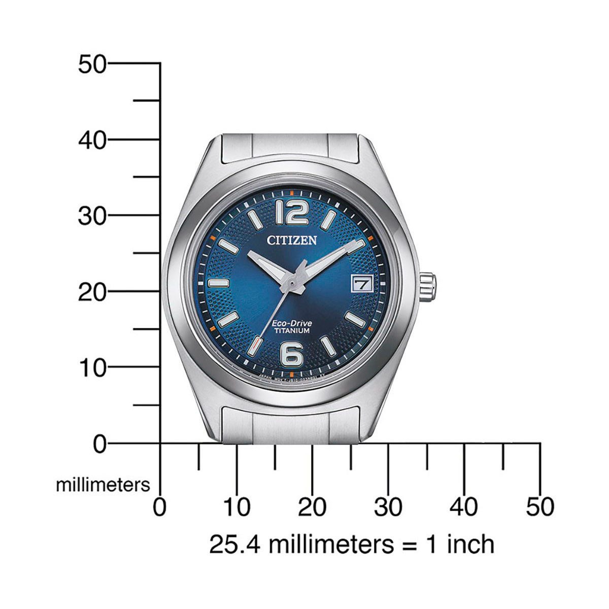Citizen Solaruhr FE6151-82L, Armbanduhr, Damenuhr, Titanarmband, Datum, Leuchtzeiger
