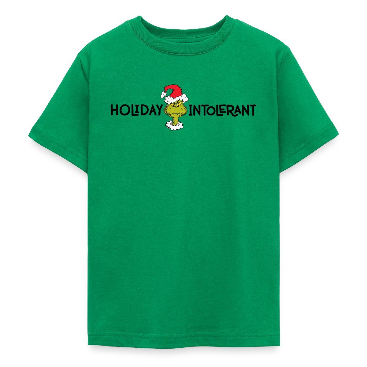 T-Shirt Der Grinch Statement Holiday Intolerant Teenager T-Shirt