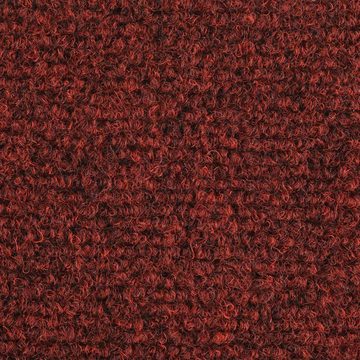 Teppich Selbstklebende Treppenmatten 5 Stk Rot 65x21x4 cm Nadelvlies Stufentep, vidaXL, Höhe: 0 mm