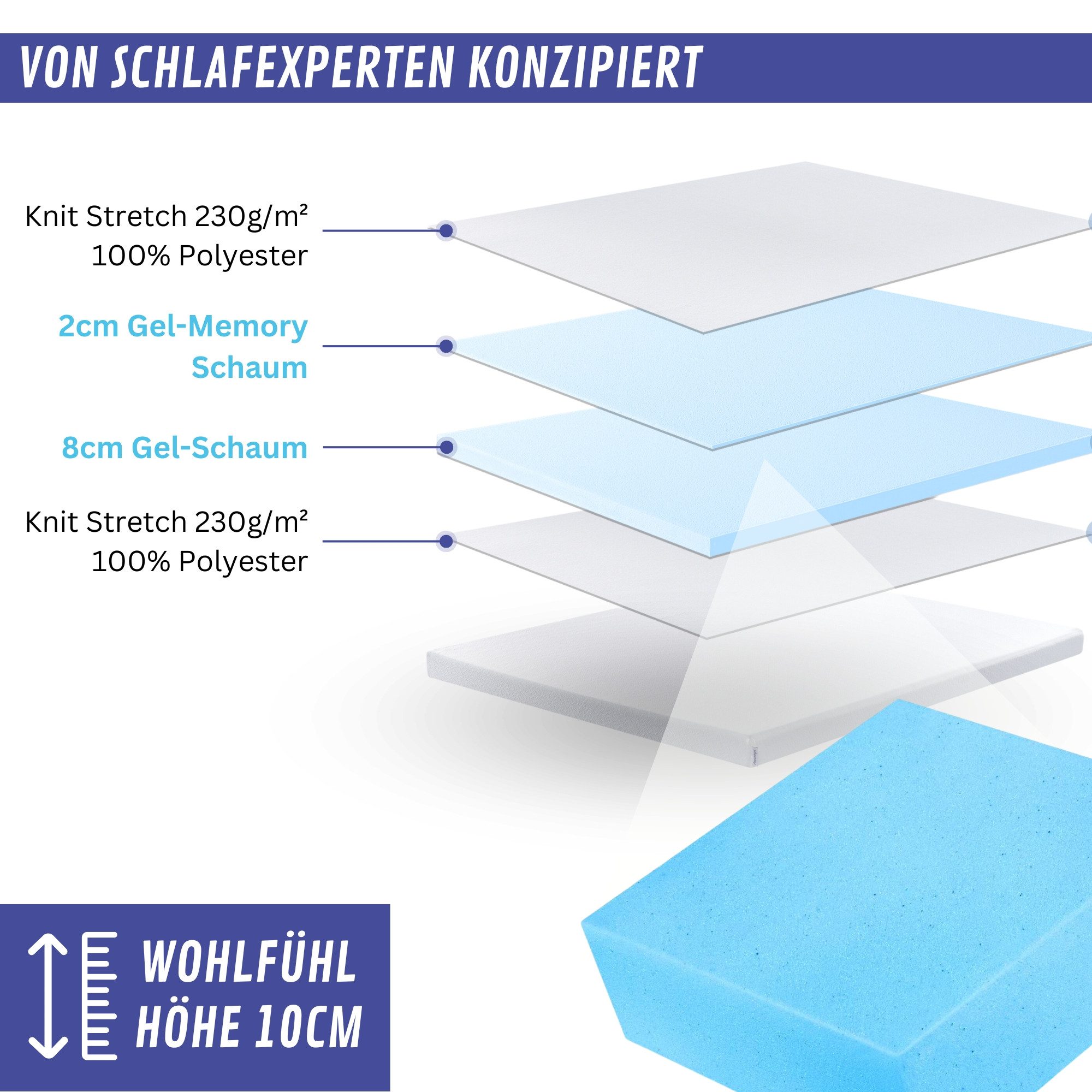 Arensberger, Topper Matratzen Topper LUXURY, geeignet günstig online kaufen