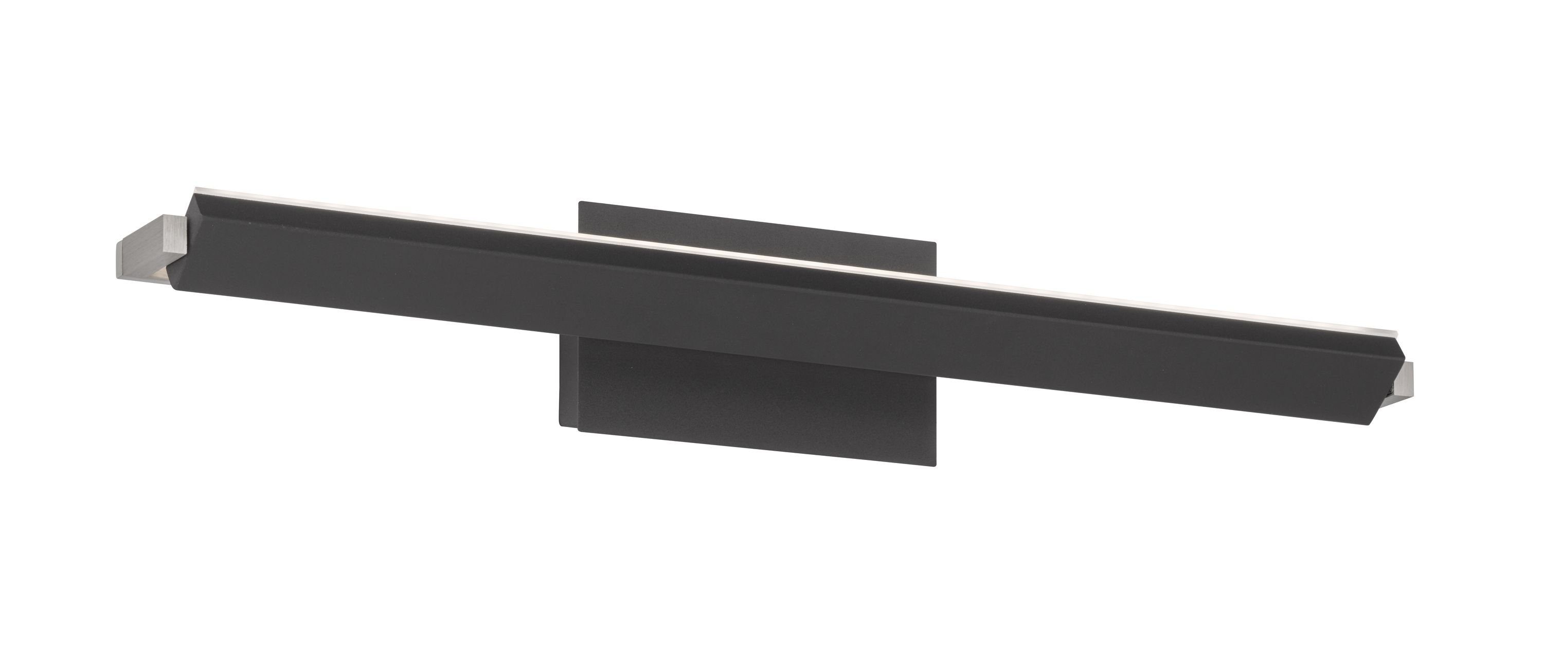 FISCHER & HONSEL Wandleuchte FISCHER & HONSEL Wandleuchte PARE TW BH 60x10 cm schwarz Wandlampe