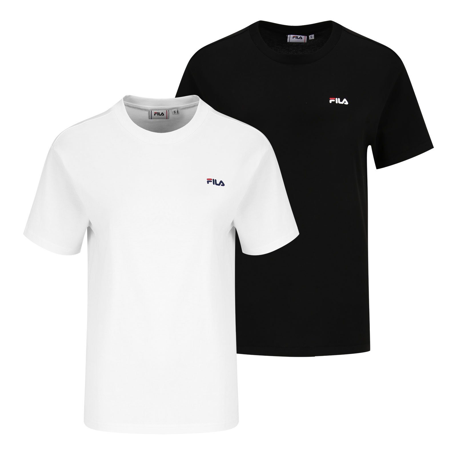 Fila T-Shirt 2er Pack Bari aus weichem Baumwollmaterial