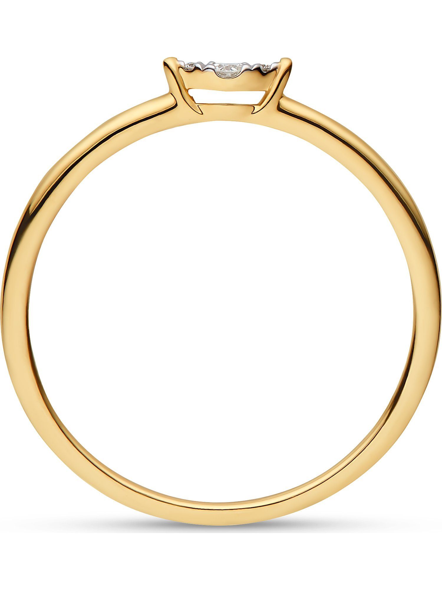 CHRIST Diamantring CHRIST Damen-Damenring 375er Gelbgold günstig online kaufen