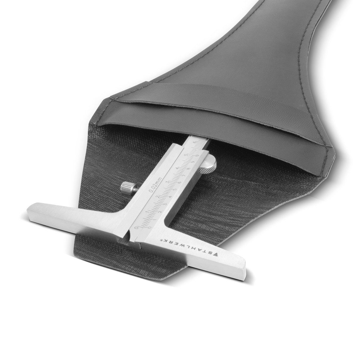 STAHLWERK Messschieber Tiefenmessschieber 0-200 mm DIN 862 Tiefenlehre Schieblehre Messlehre, 0, max. 200 mm, Set, Einzelartikel, Messbereich von 0-200 mm