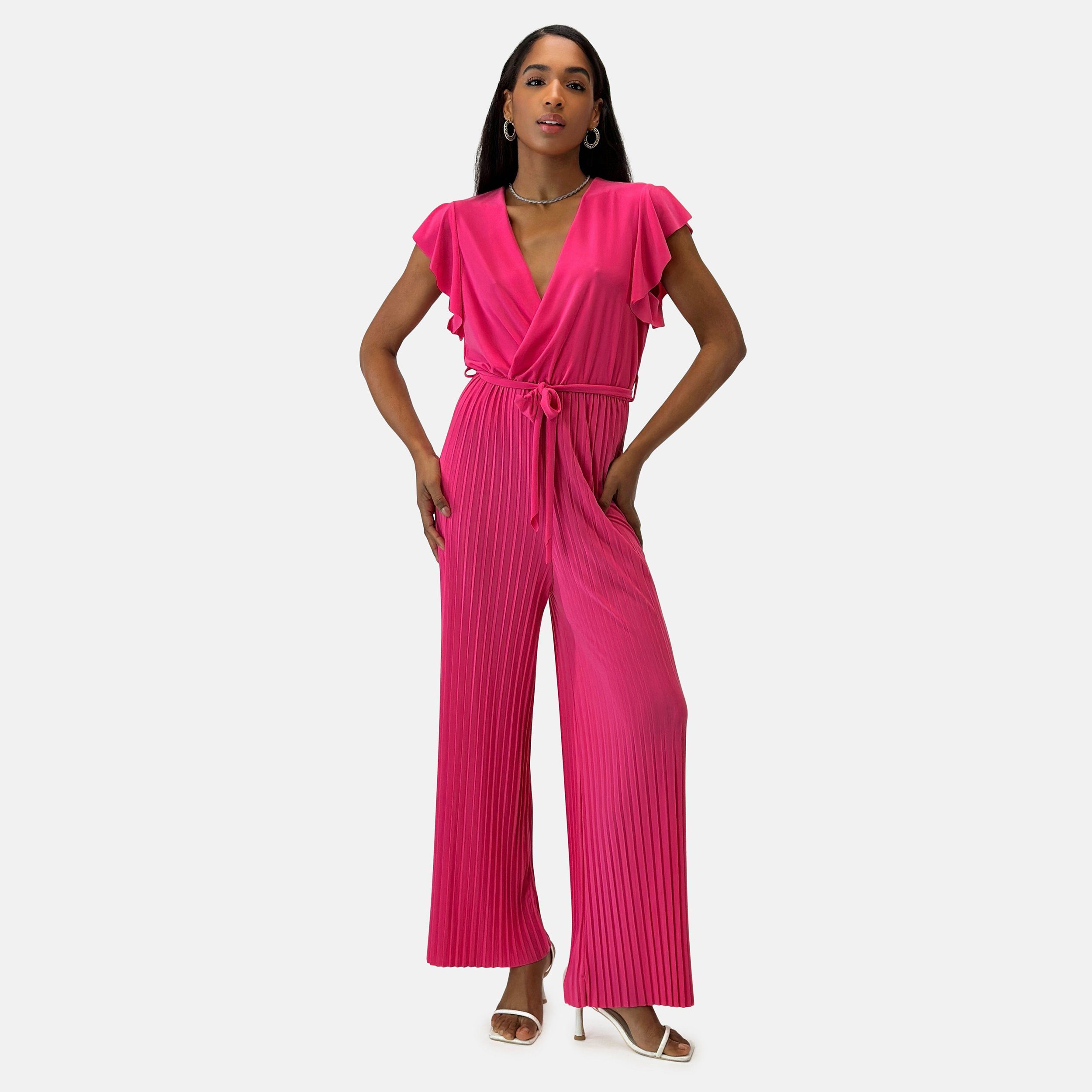 Elara Jumpsuit Elara Damen Jumpsuit V-Schnitt günstig online kaufen