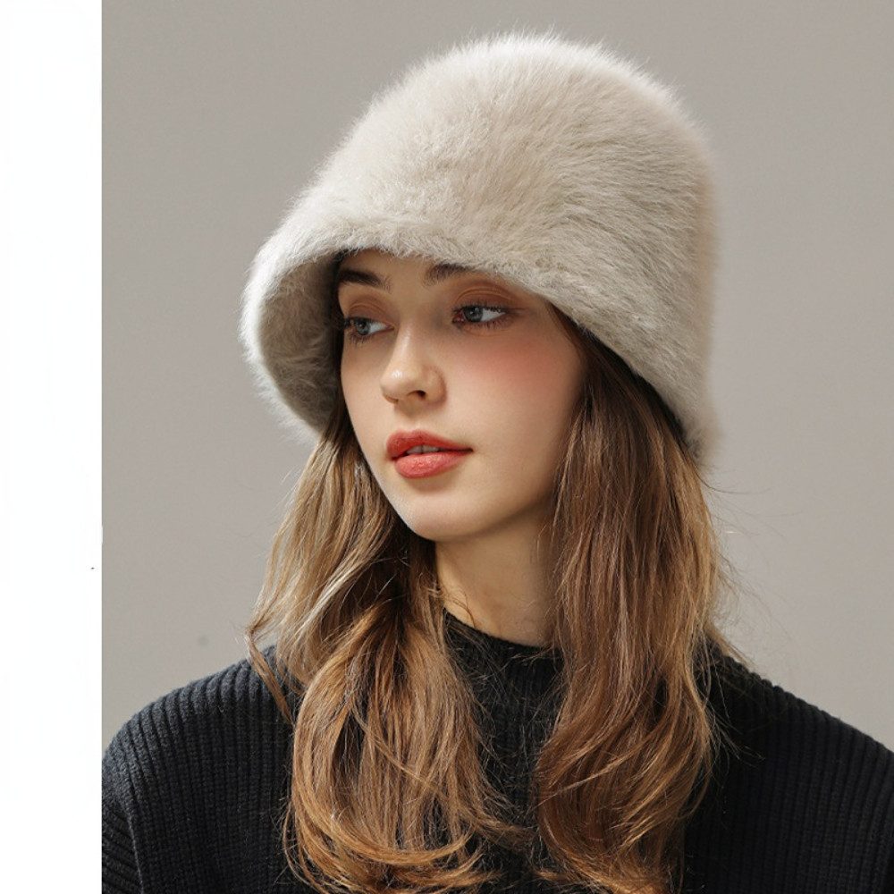 Blusmart Plüschmütze Damen-Plüschmütze für Herbst/Winter (Ohren-/Kopfschutz günstig online kaufen