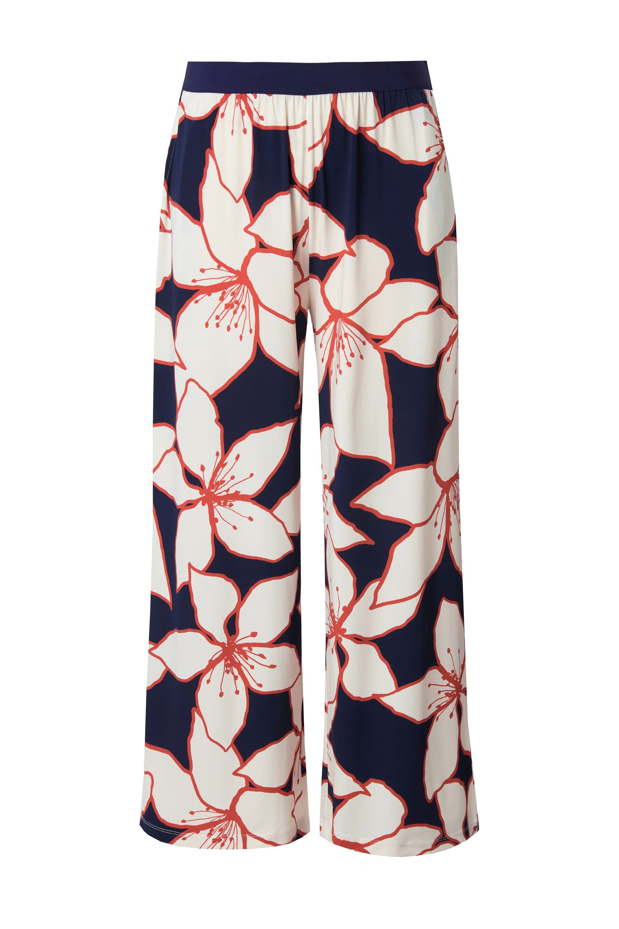 Ulla Popken Schlupfhose Jerseyhose Blüten weites günstig online kaufen