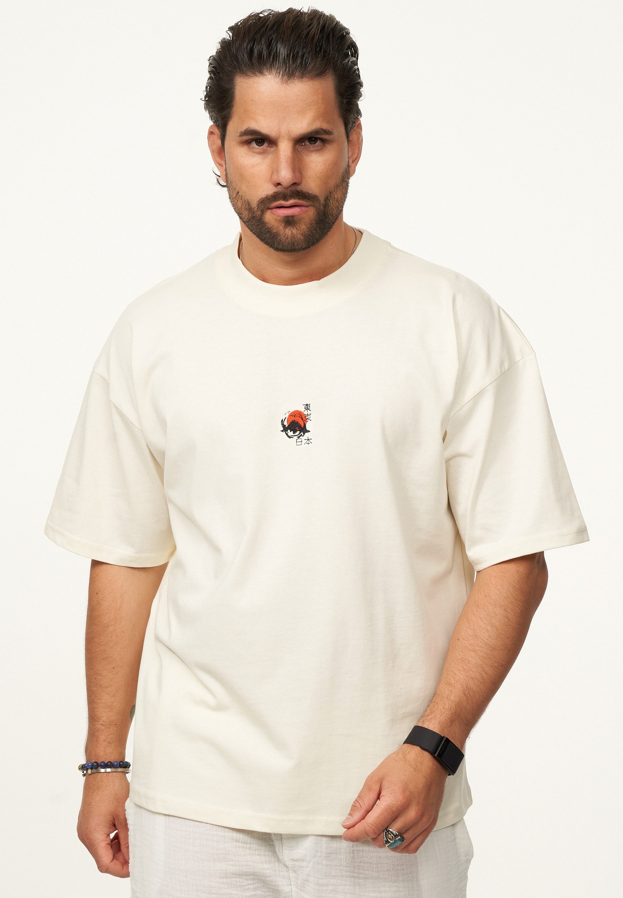 SOULSTAR T-Shirt mit Stickerei Herren Oversize-Fit günstig online kaufen