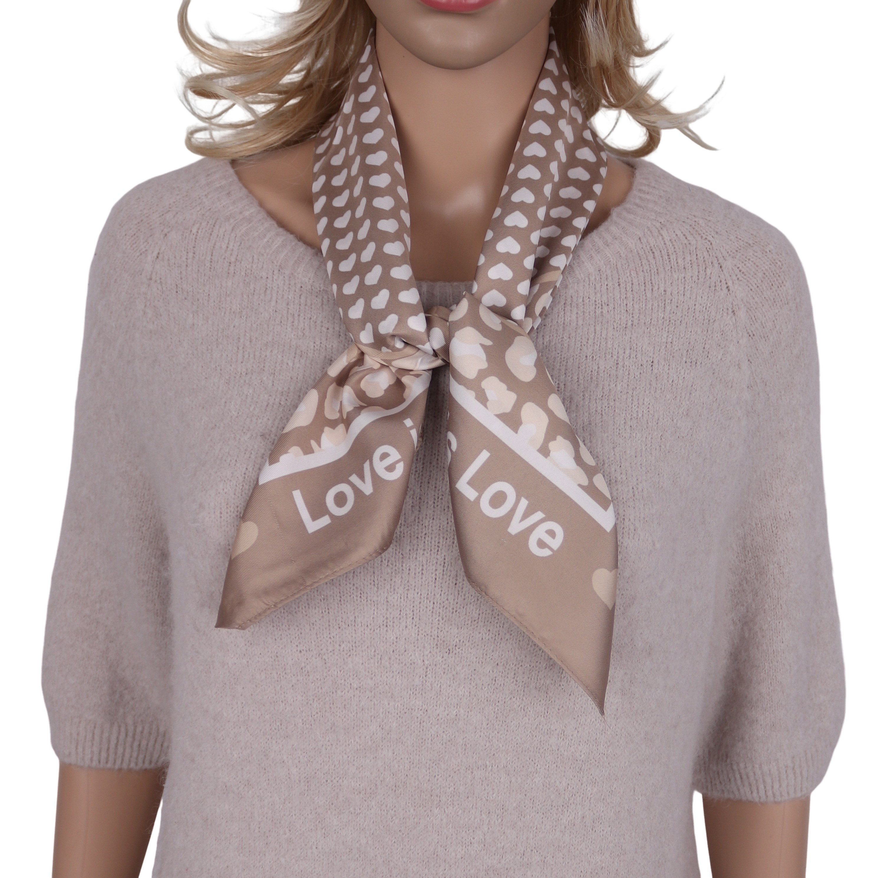 MIRROSI Nickituch Vierecktuch ca. 70x70cm wunderschöne Mustern, Damen Halstuch ideal für Frühling, Sommer oder Herbst