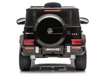Elektro-Kinderauto Mercedes G63 AMG Schwarz Ledersitz +EVA+LED+FB