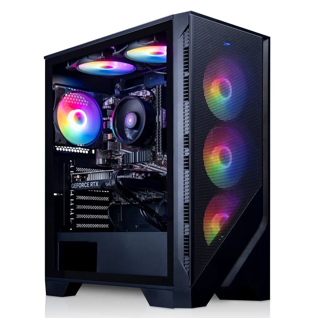 Meinpc AMD Ryzen 7 mit RTX 5060 Gaming-PC (AMD Ryzen 7 5700X, RTX 5060, 16 GB RAM, 500 GB SSD, Luft, Windows 11 Pro, Gaming, Gamer)