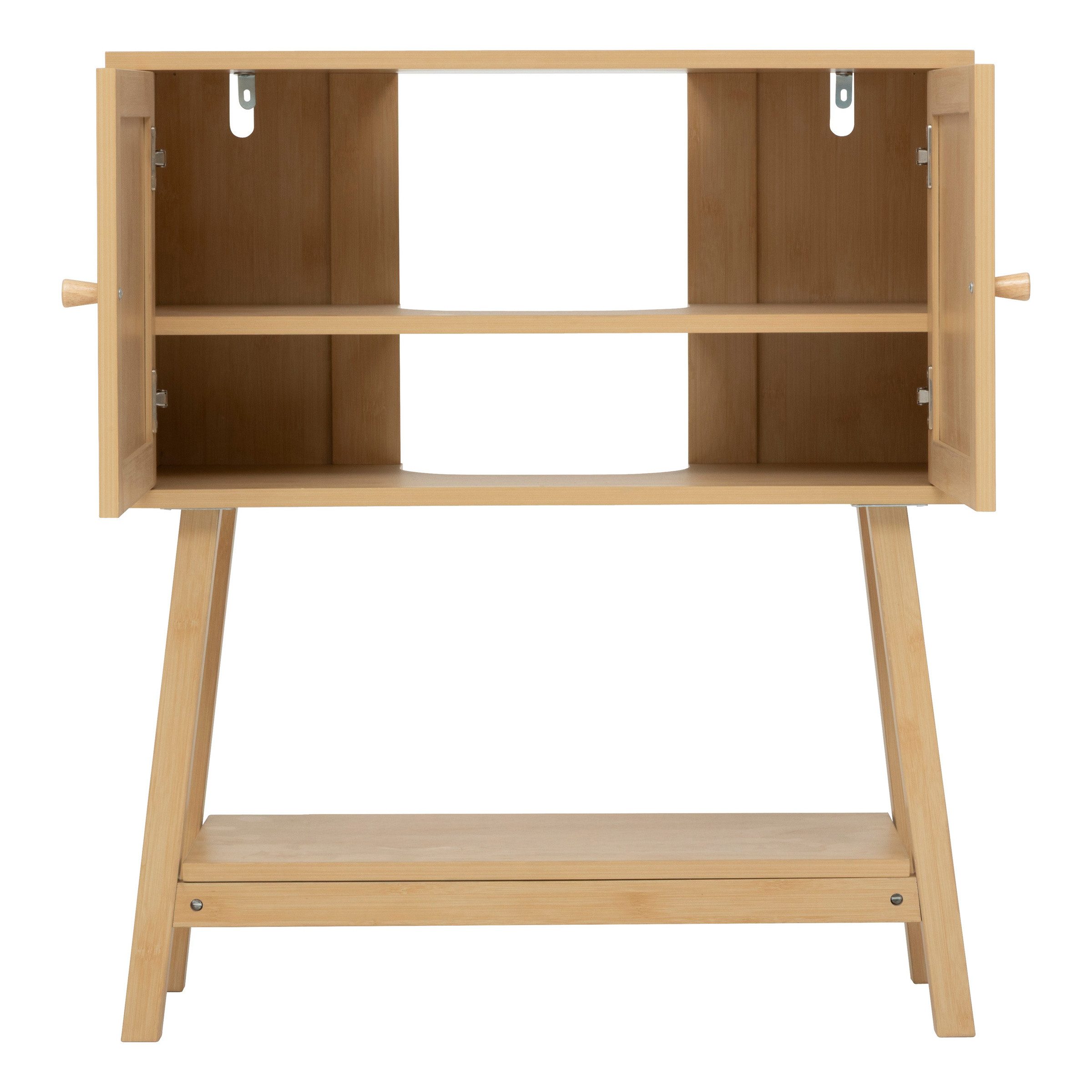 5five Simply Smart Waschbeckenschrank Waschtischunterschrank CANE mit Geflecht, 70 cm – Bild 3 von 5