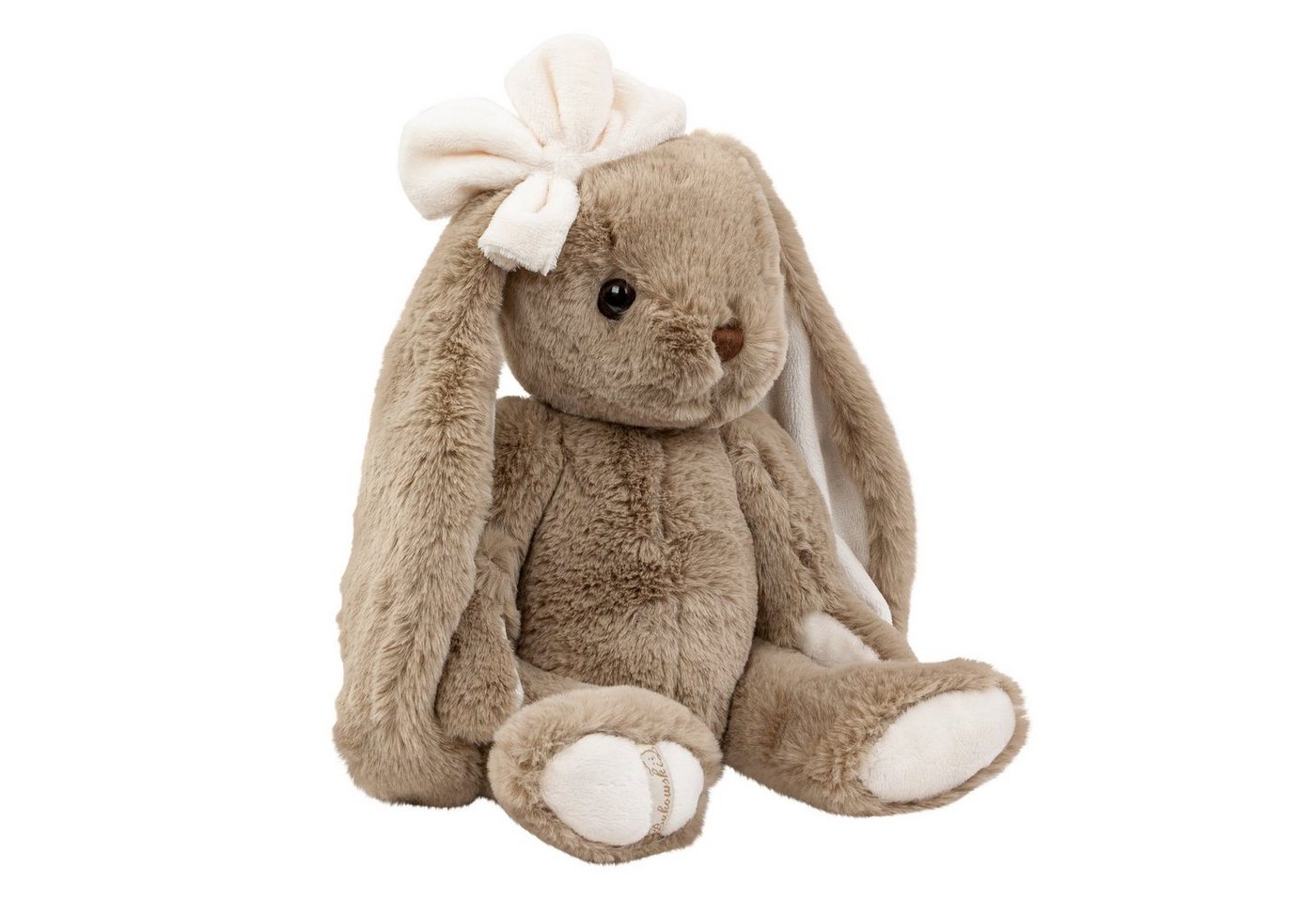 Bukowski Kuscheltier Hase Gabrielle mit Schleife am Kopf 40 cm braun Plüschhase Stofftier