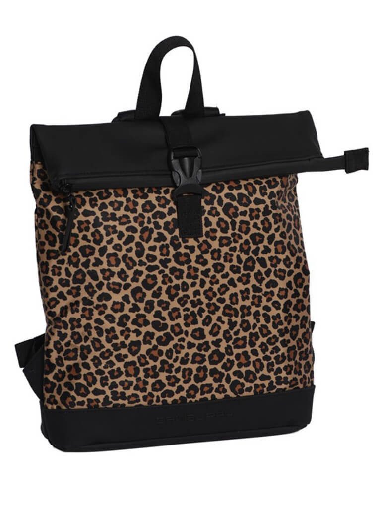 Daniel Ray Rucksack, Rolltop-Rucksack Calvin Leoparden-Print - Modischer Rucksack