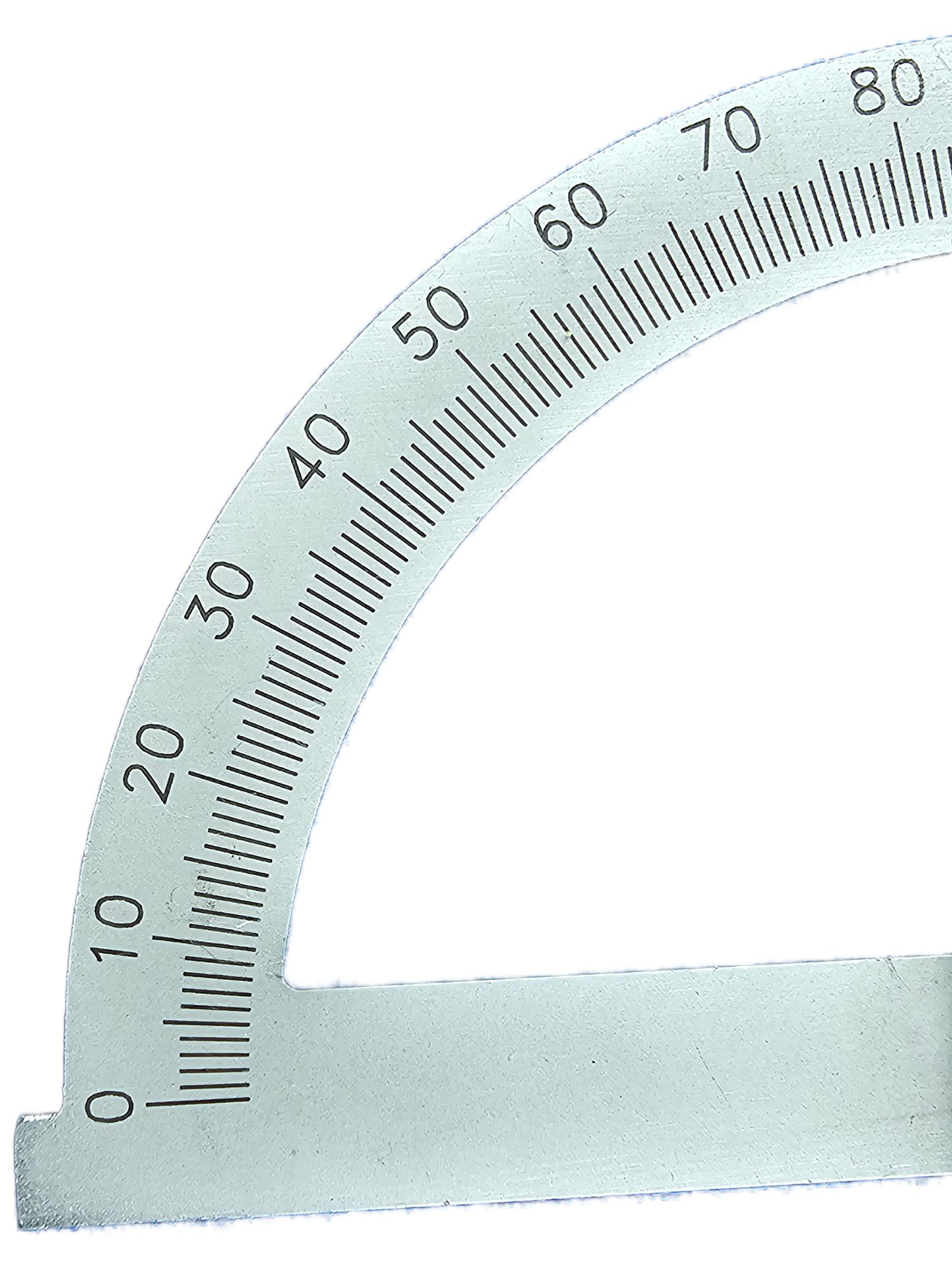 WRS Winkelmesser WRS Winkelmesser Gradmesser aus Stahl, mattverchromt, im Etui, 0-180°