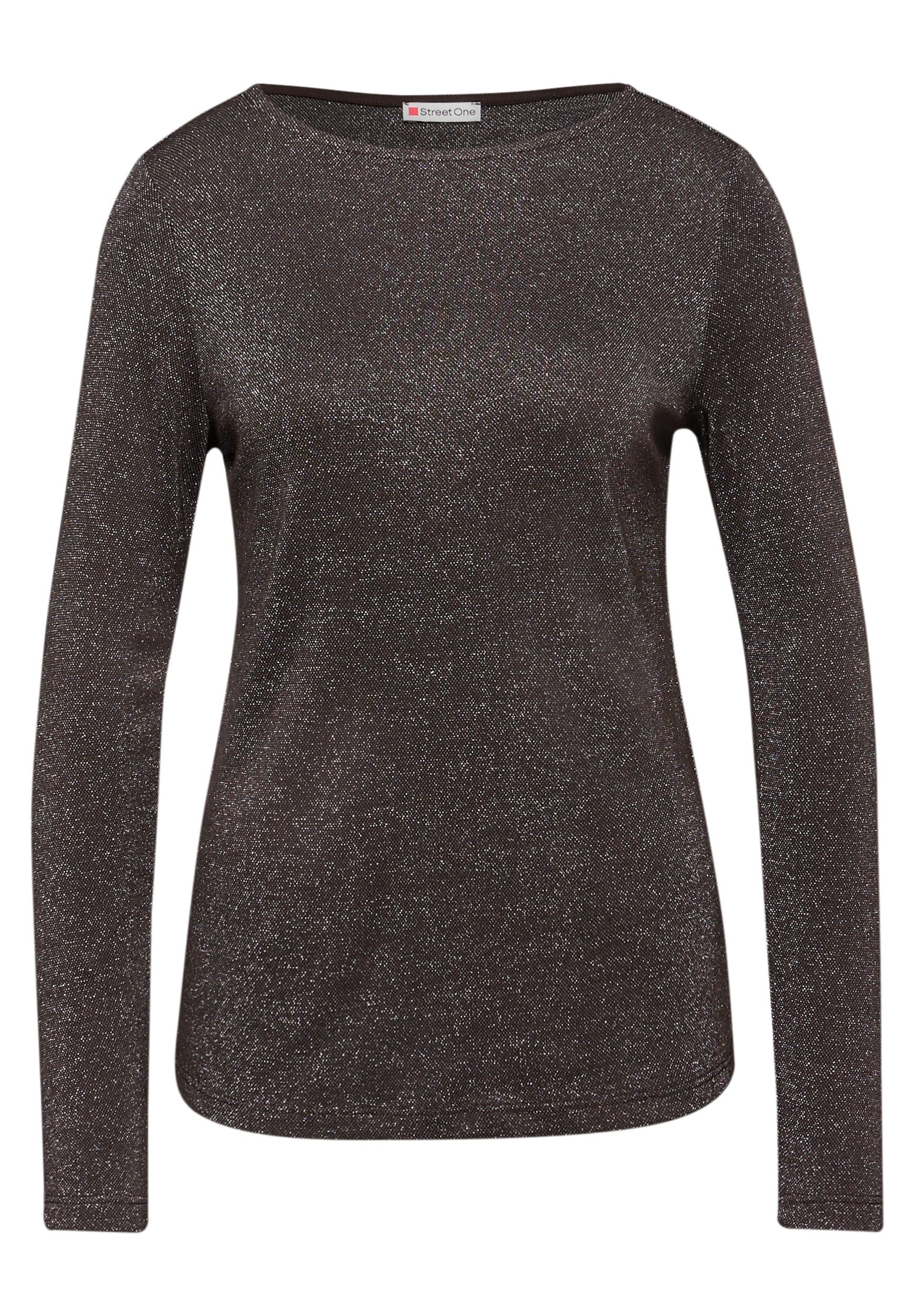STREET ONE Langarmshirt EOS_Basic lurex shirt günstig online kaufen