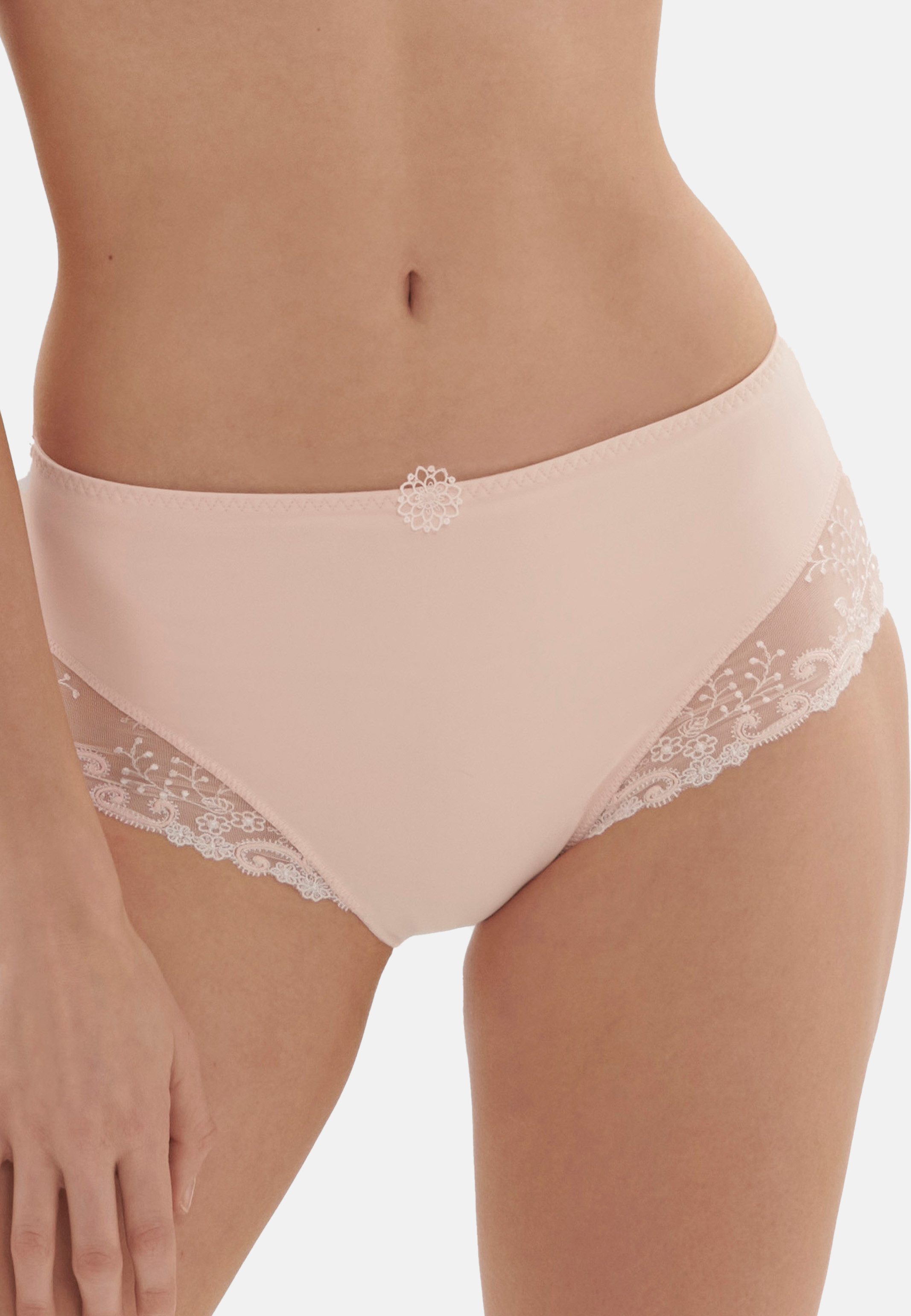 SIMONE PERELE Taillenslip Délice (1-St) Taillen Slip - Atmungsaktiv - Zarte Stickerei auf transparentem Tüll
