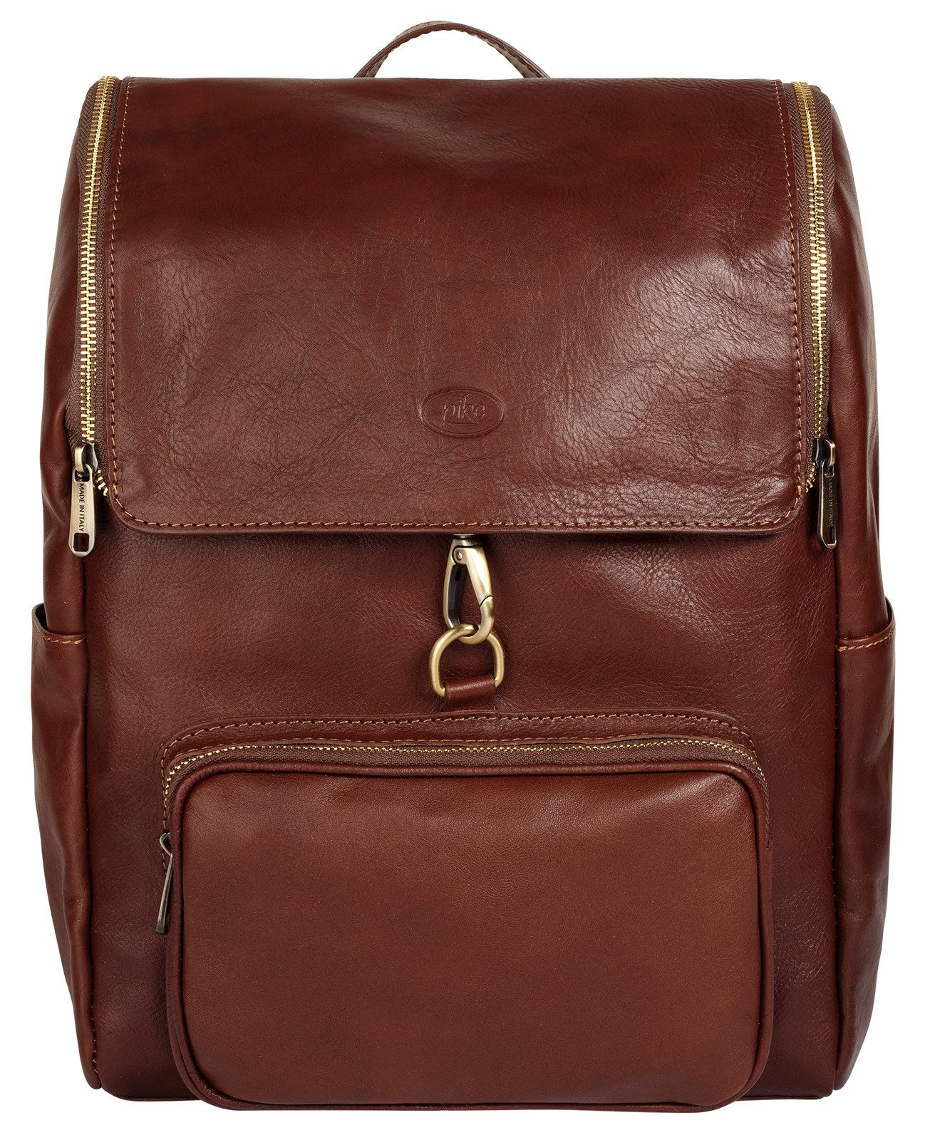 Piké Laptoprucksack, echt Leder, Made in Italy günstig online kaufen