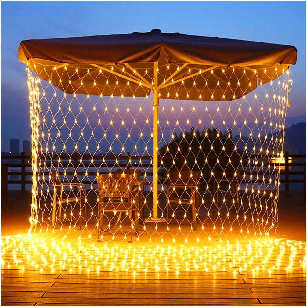 Sunicol LED-Lichterkette Wasserdicht LED Lichternetz Weihnachtsdeko, günstig online kaufen