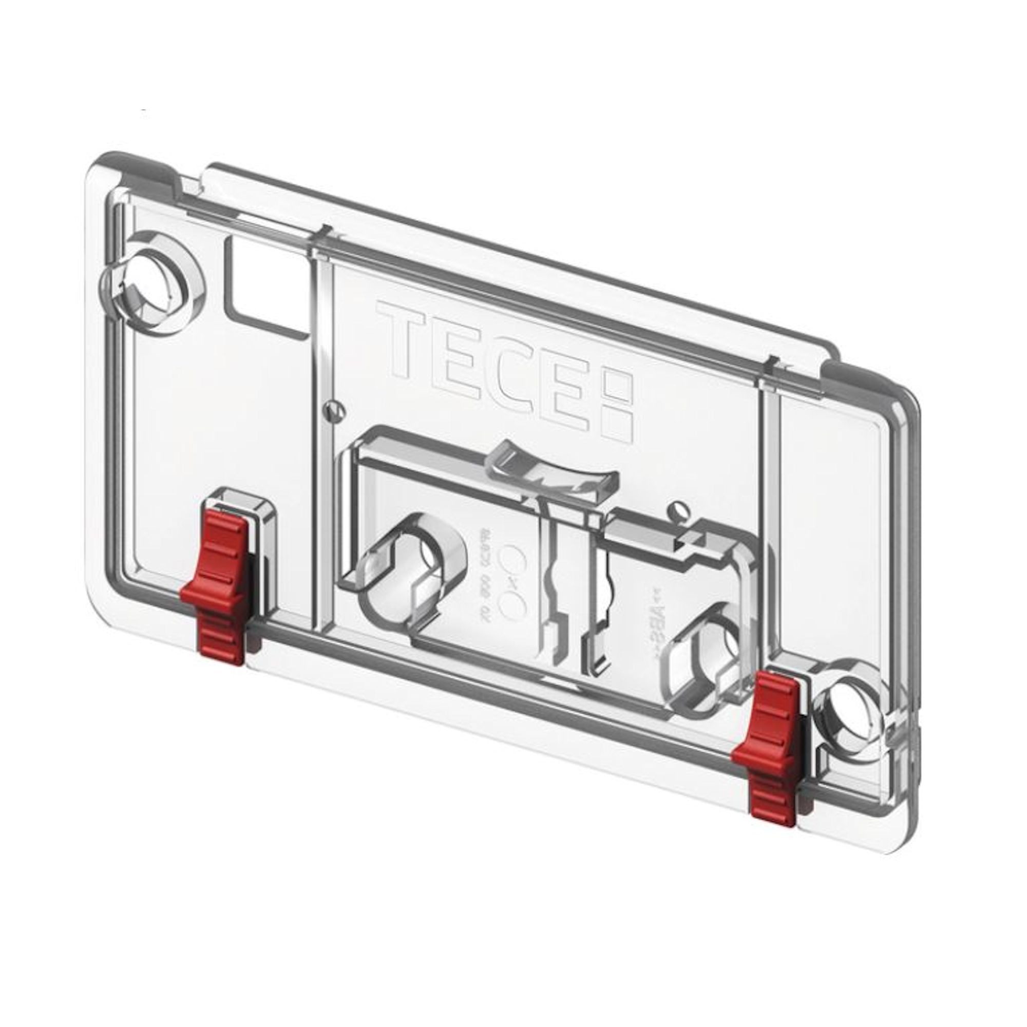 TECE Badarmatur profil Spülkastendeckel Abdeckung m. Klemmschieber, f.UP-Spülkasten